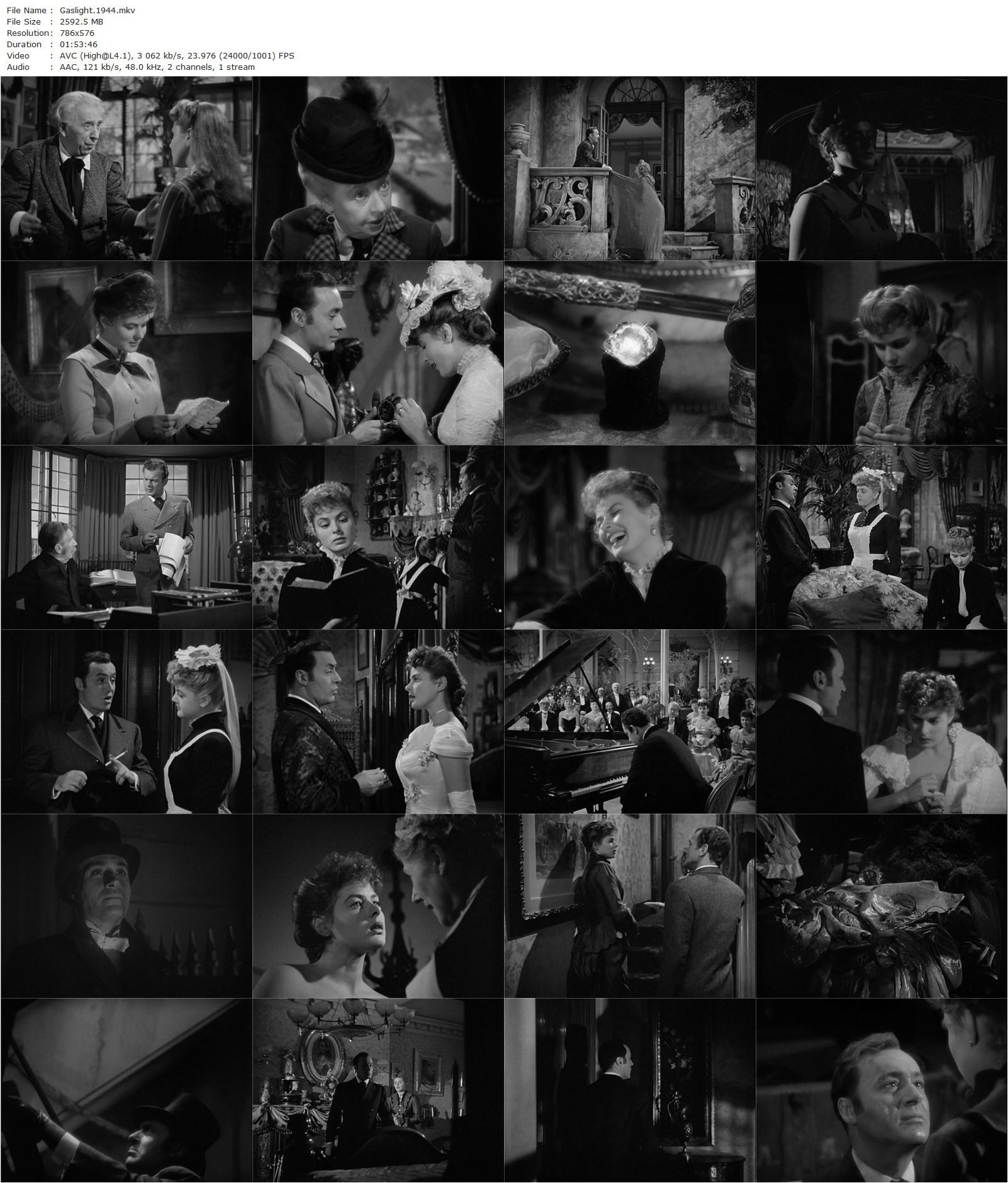 Gaslight (1944) George Cukor, Charles Boyer, Ingrid Bergman, Joseph Cotten-poster