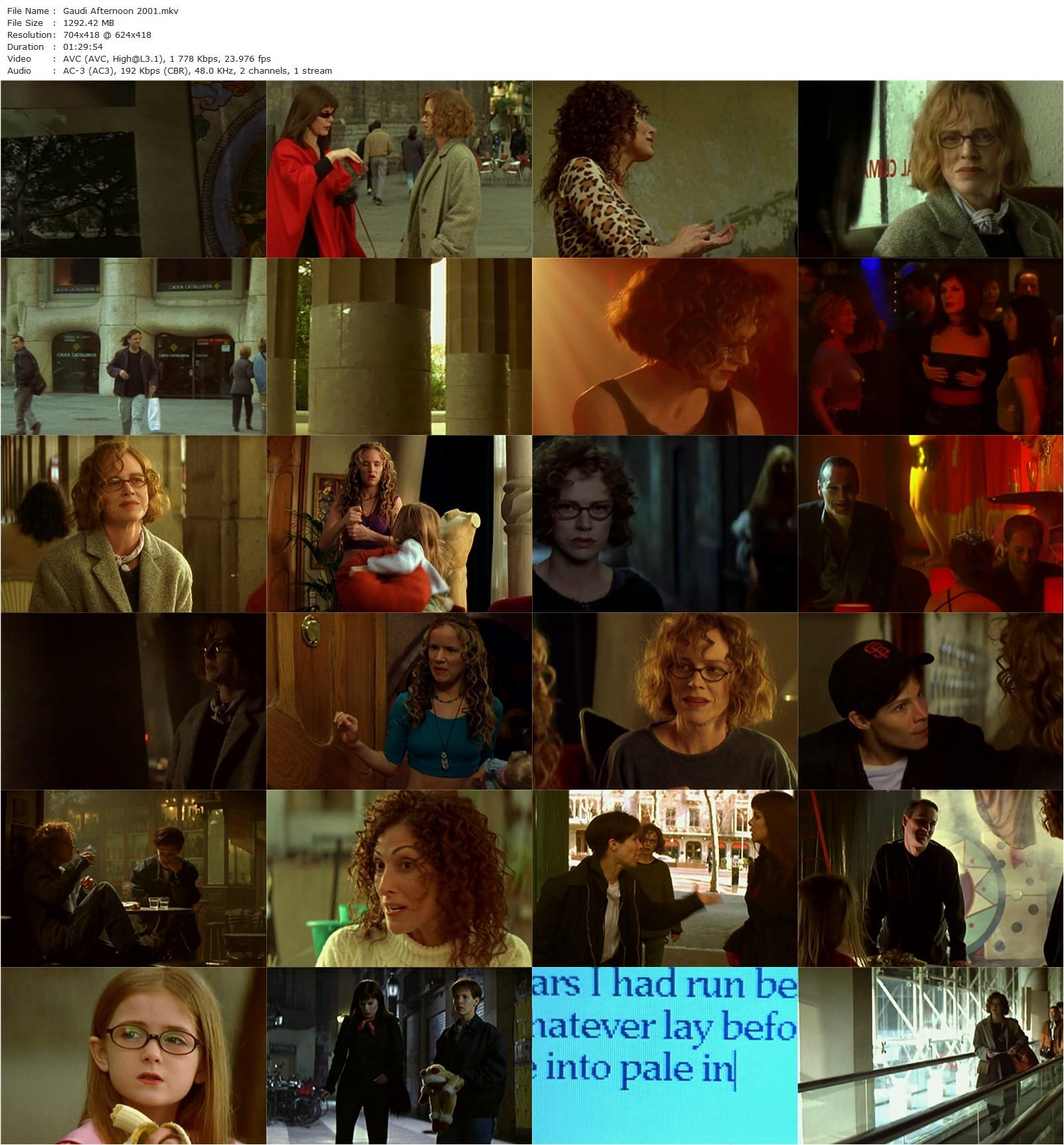 Gaudi Afternoon (2001) Susan Seidelman, Judy Davis, Marcia Gay Harden, Lili Taylor-poster