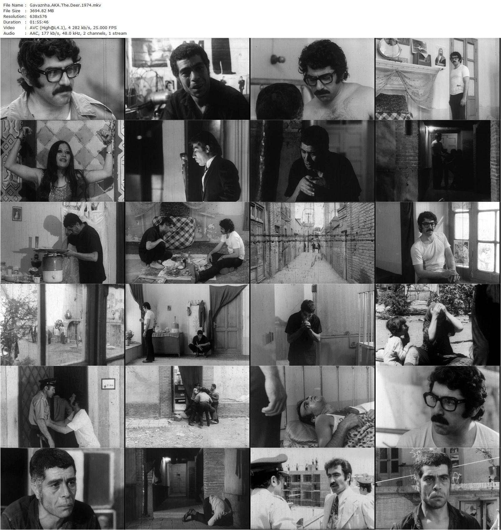 The Deer AKA Gavaznha (1974) Masud Kimiai, Behrouz Vossoughi, Faramarz Gharibian, Nosrat Partovi-poster