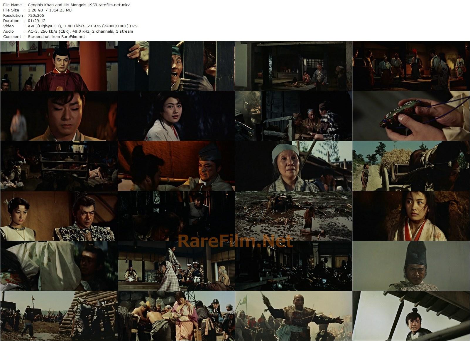 Genghis Khan and His Mongols / Kogan no misshi (1959) Tai Katô, Hashizô Ôkawa, Yoshio Yoshida, Jun Tazaki-poster