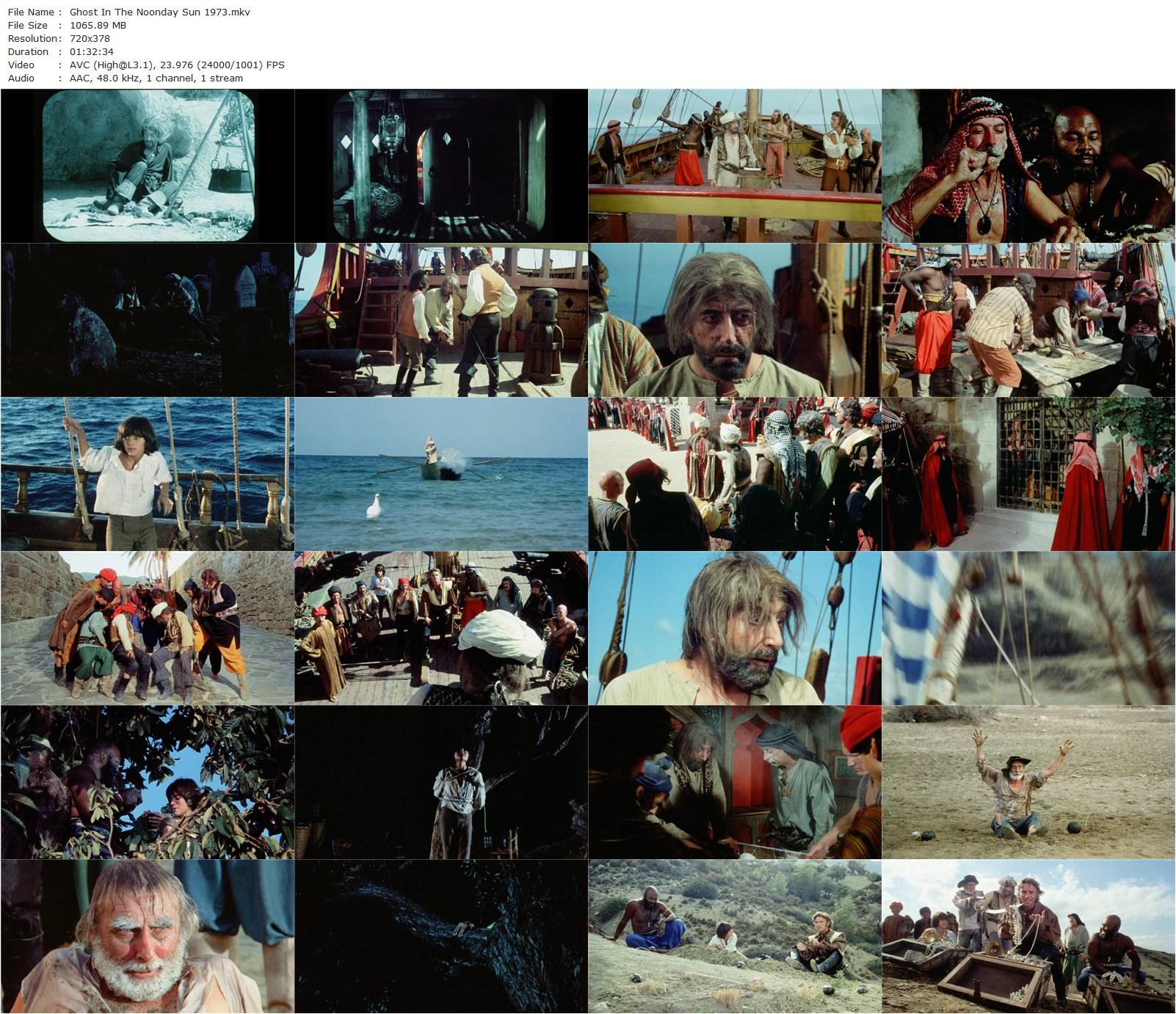 Ghost in the Noonday Sun (1973) Peter Medak, Spike Milligan, Peter Sellers, Anthony Franciosa-poster