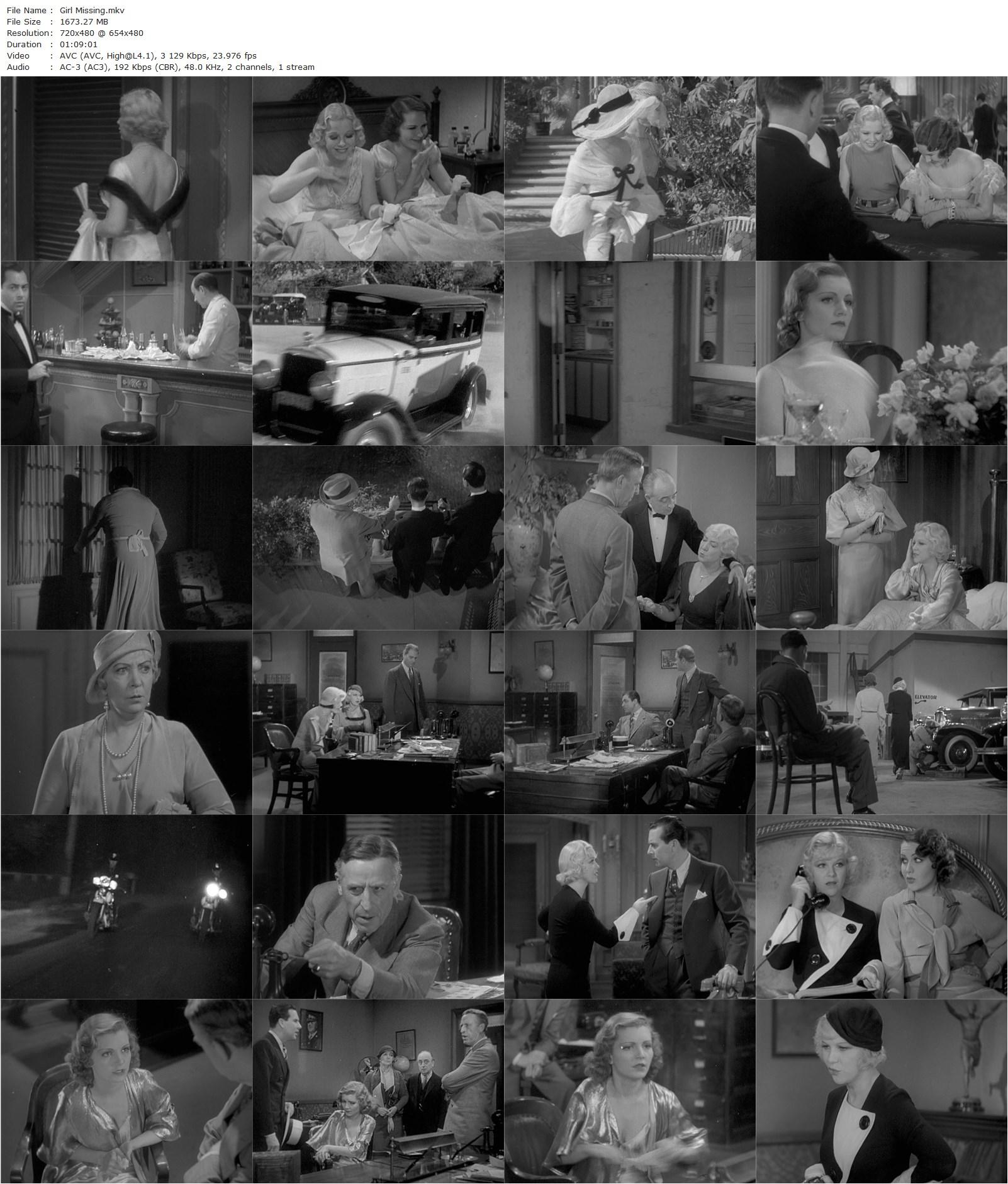 Girl Missing (1933) Robert Florey, Glenda Farrell, Ben Lyon, Mary Brian-poster