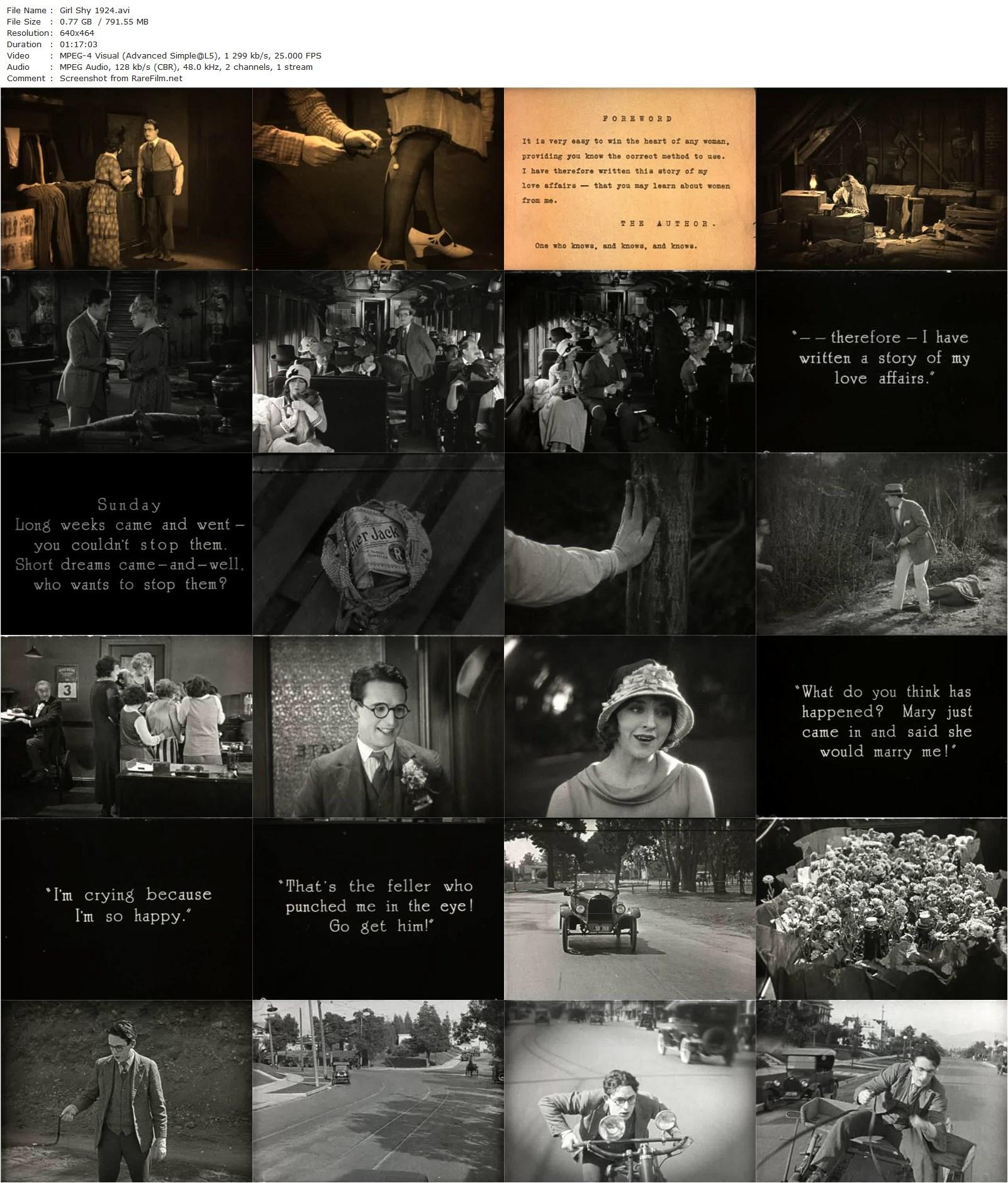 Girl Shy (1924) Fred C. Newmeyer, Harold Lloyd, Jobyna Ralston, Richard Daniels-poster