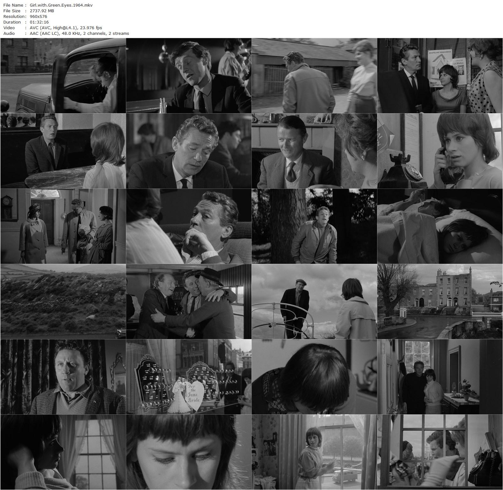 Girl with Green Eyes (1964) Desmond Davis, Peter Finch, Rita Tushingham, Lynn Redgrave-poster