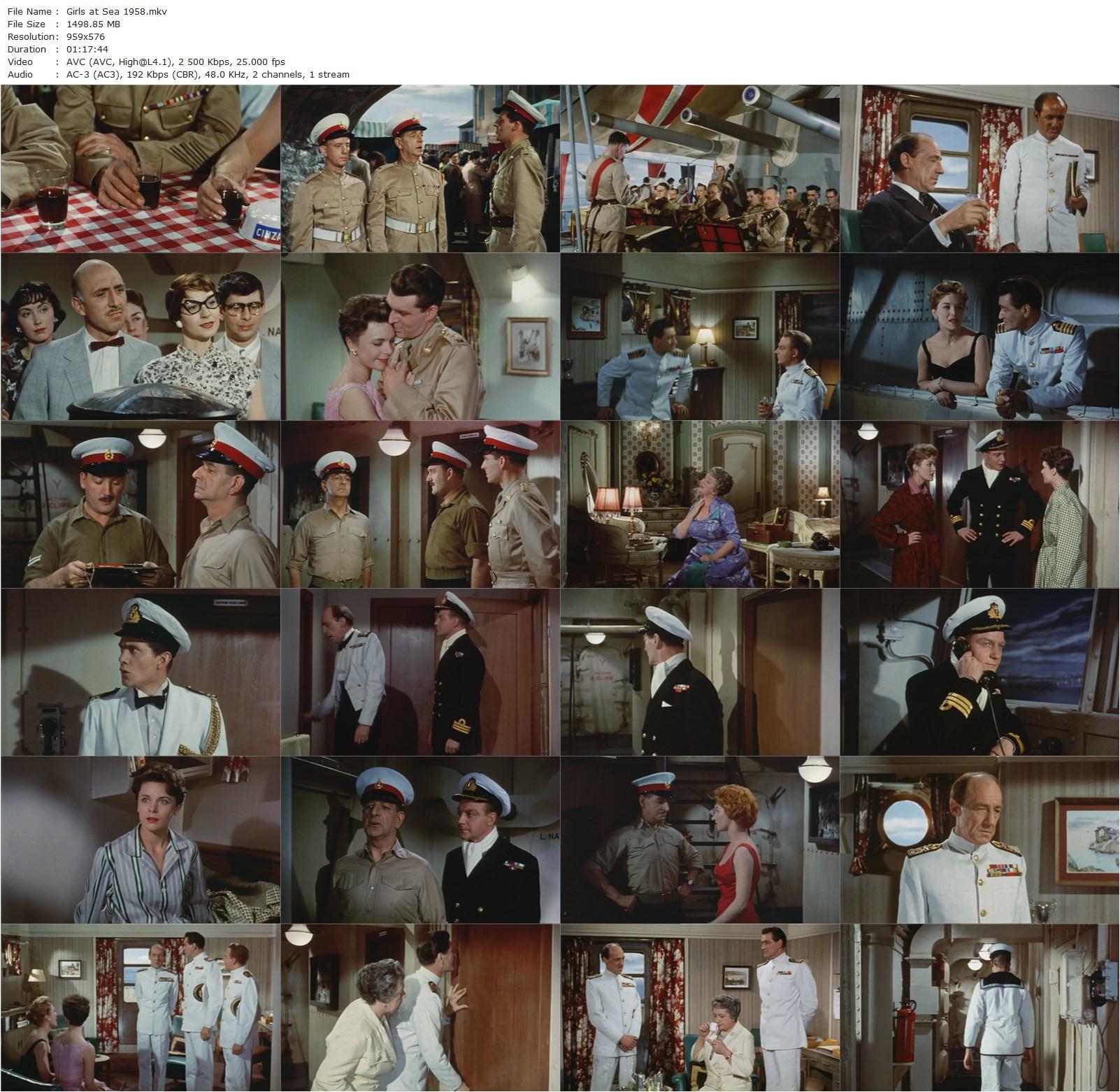 Girls at Sea (1958) Gilbert Gunn, Guy Rolfe-poster