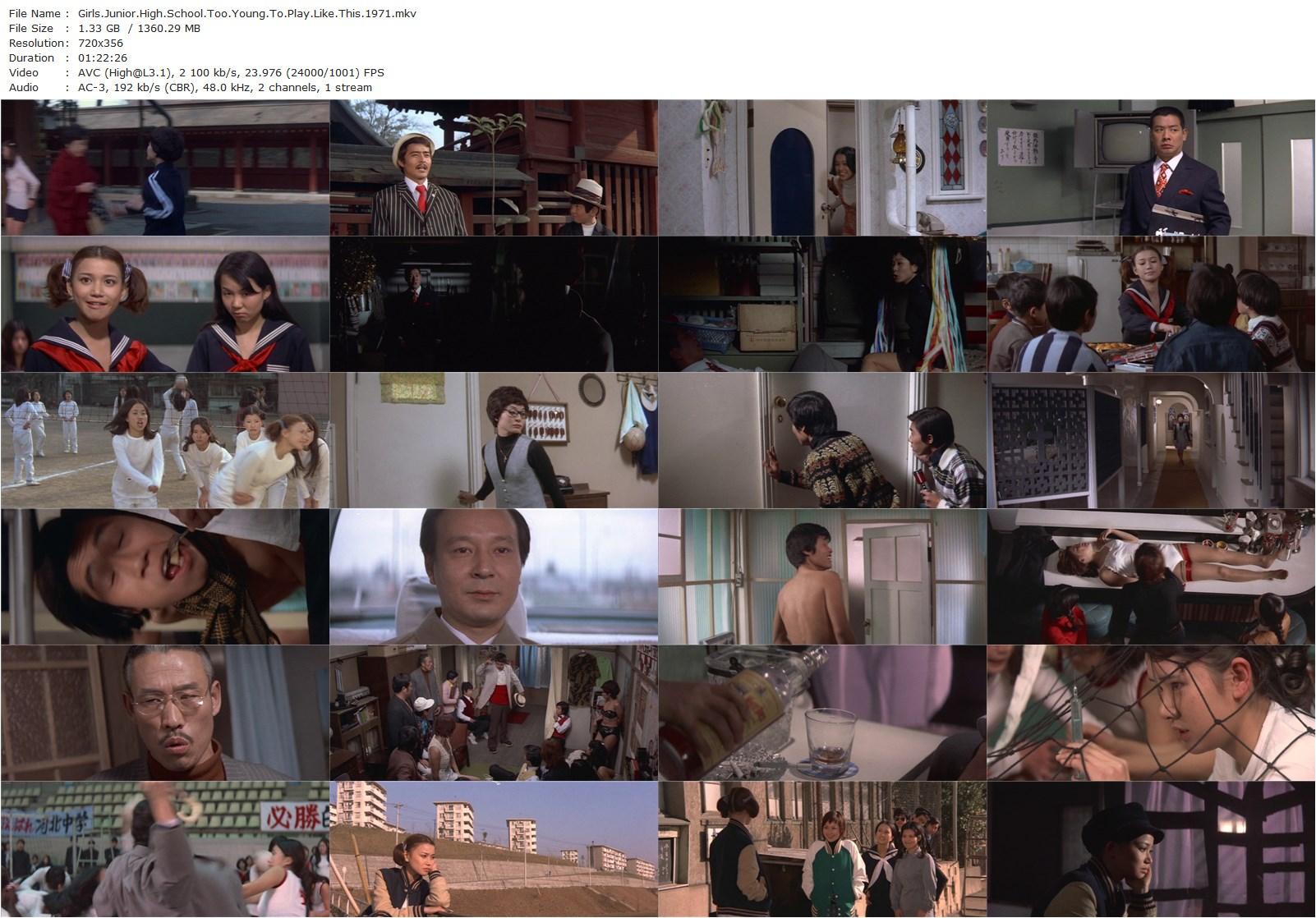 Girl’s Junior High School: Too Young to Play Like This AKA Joshi gakuen: Otona no asobi (1971) Akira Katô, Junko Natsu, Rumi Gotô, Jirô Okazaki-poster