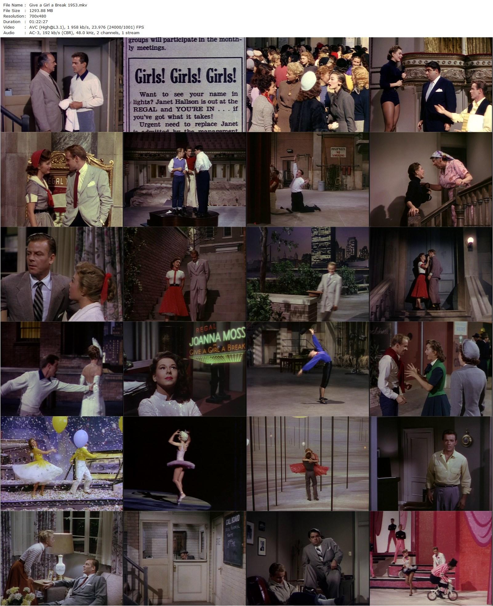 Give a Girl a Break (1953) Stanley Donen, Marge Champion, Gower Champion, Debbie Reynolds-poster