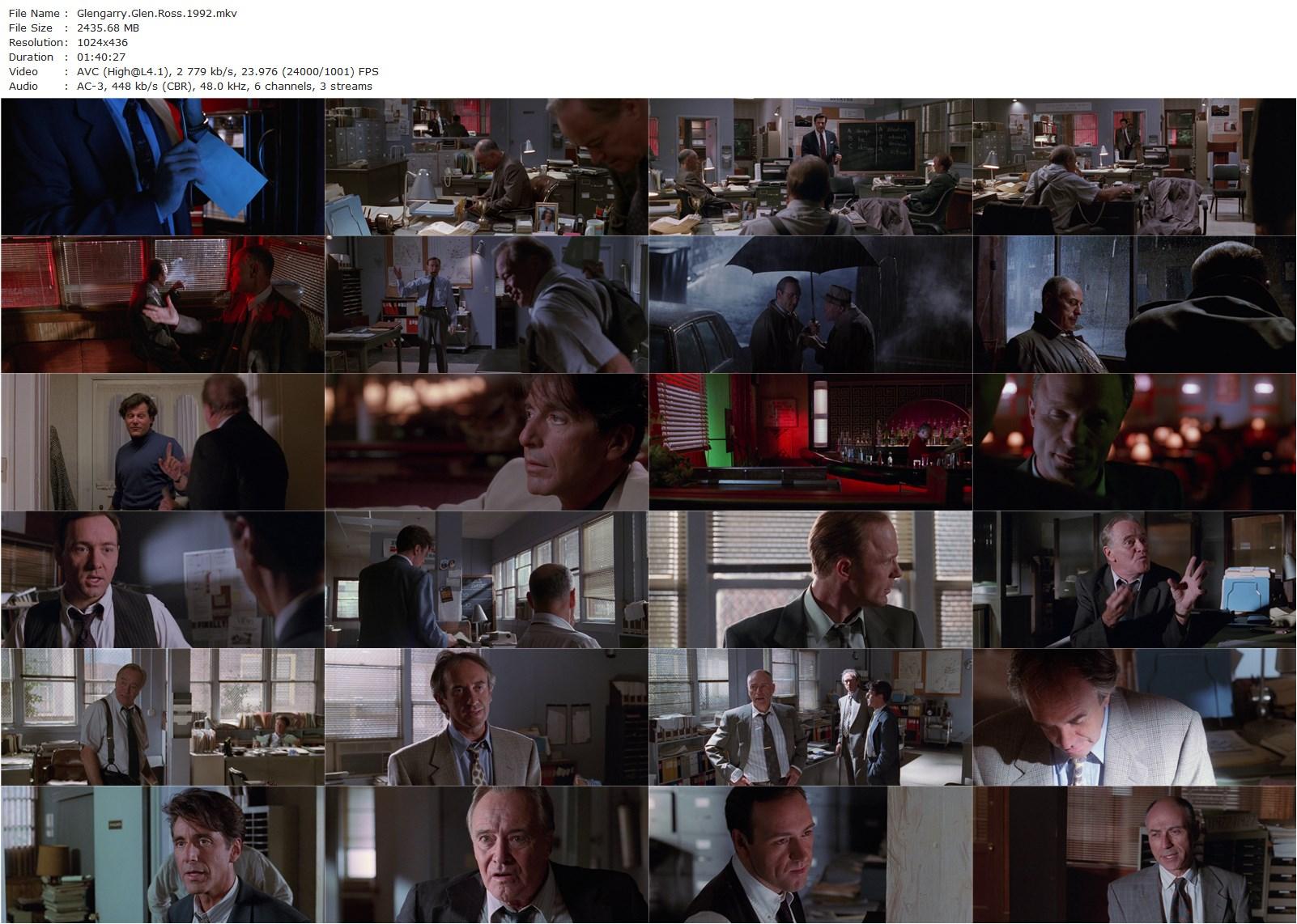 Glengarry Glen Ross (1992) James Foley, Al Pacino, Jack Lemmon, Alec Baldwin-poster