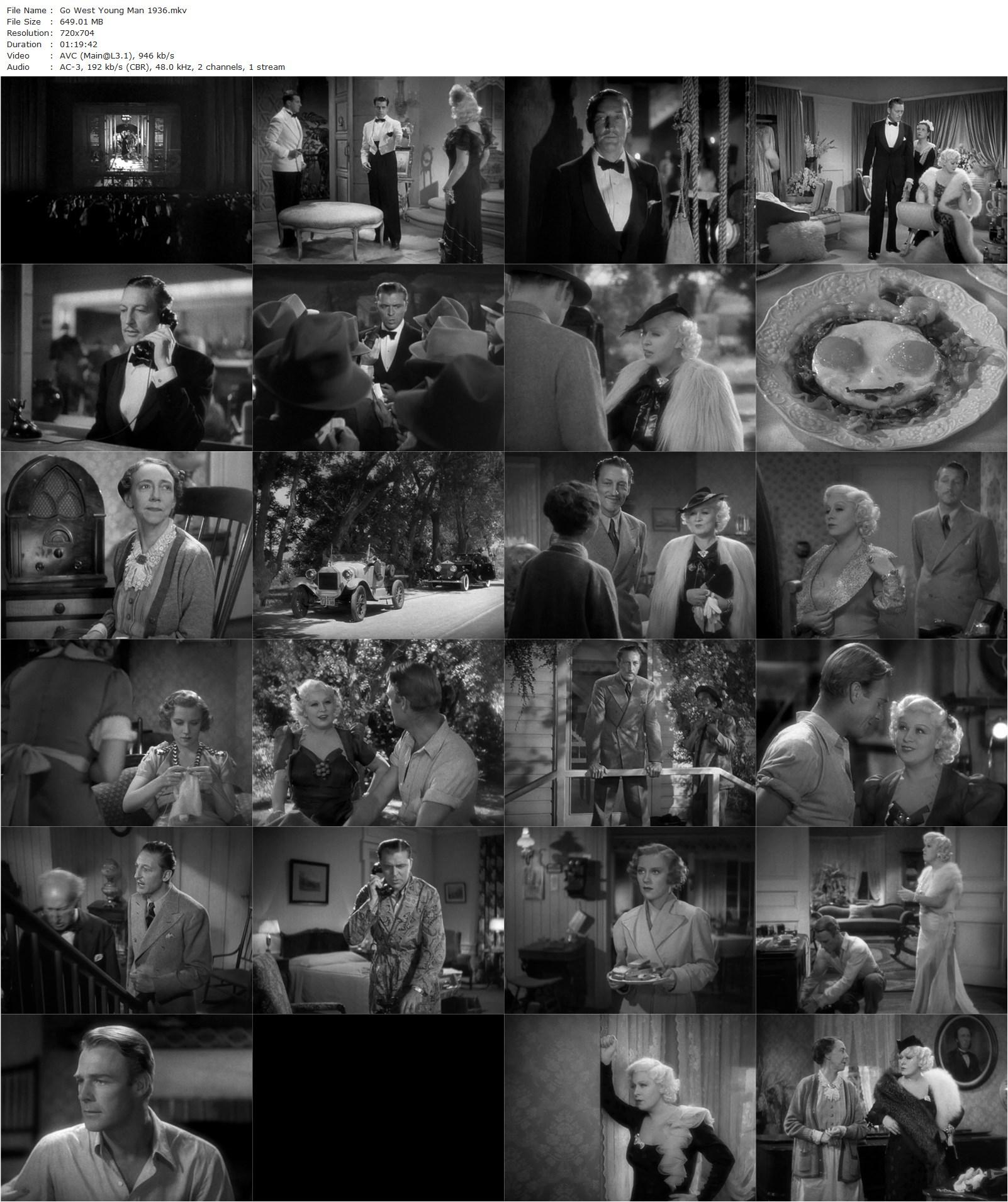 Go West Young Man (1936) Henry Hathaway, Mae West, Warren William, Randolph Scott-poster