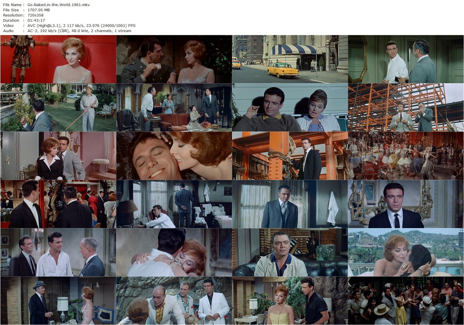 Go Naked in the World (1961) Ranald MacDougall, Charles Walters, Gina Lollobrigida, Anthony Franciosa, Ernest Borgnine-poster