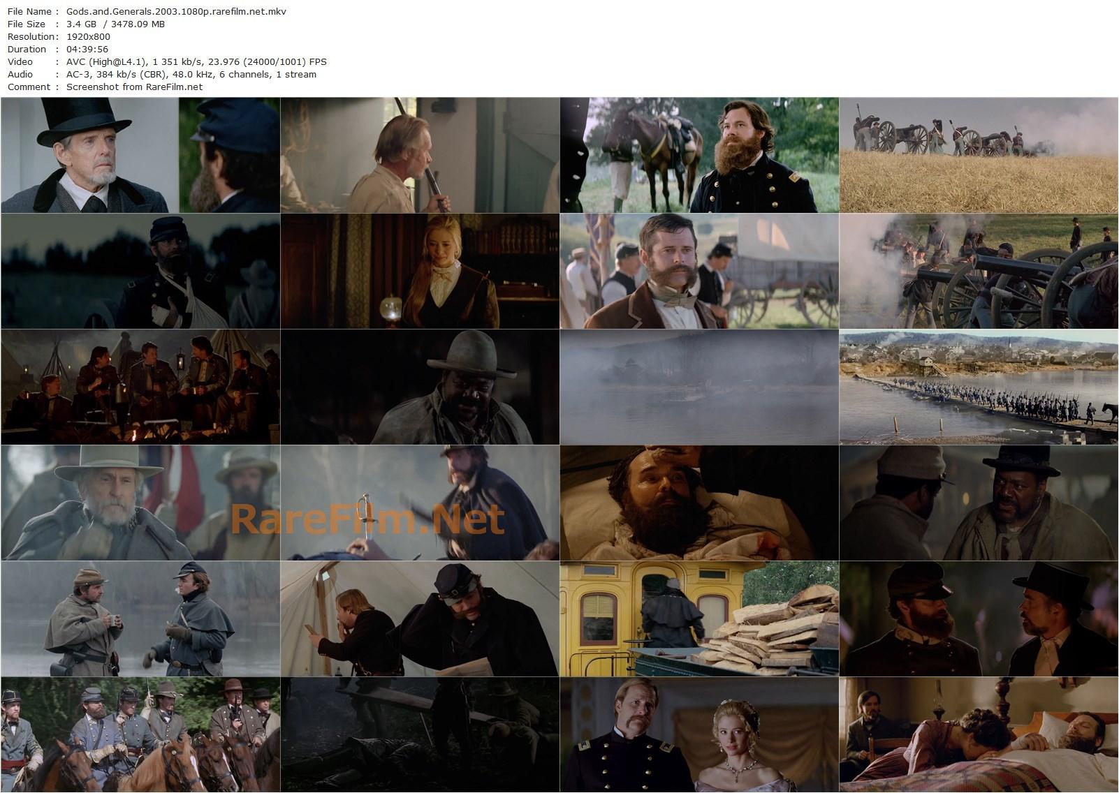 Gods and Generals (2003) Ron Maxwell, Stephen Lang, Robert Duvall, Jeff Daniels-poster