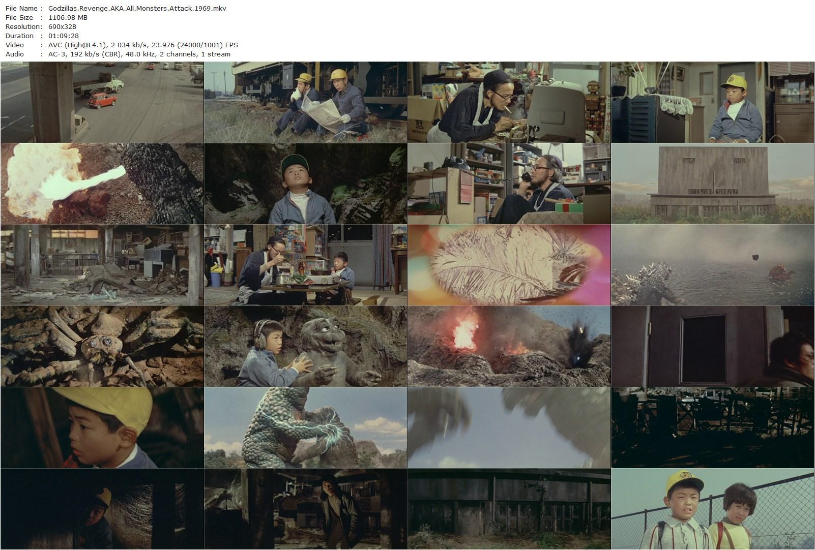 Godzilla’s Revenge AKA Gojira-Minira-Gabara: Oru kaijû daishingeki (1969) Ishirô Honda, Kenji Sahara, Machiko Naka, Tomonori Yazaki-poster