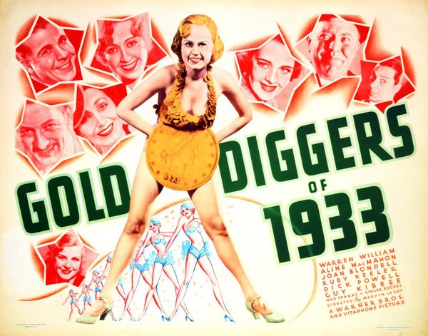 Gold Diggers of 1933 (1933) Mervyn LeRoy, Warren William, Joan Blondell, Aline MacMahon, Comedy, Drama, Musical
