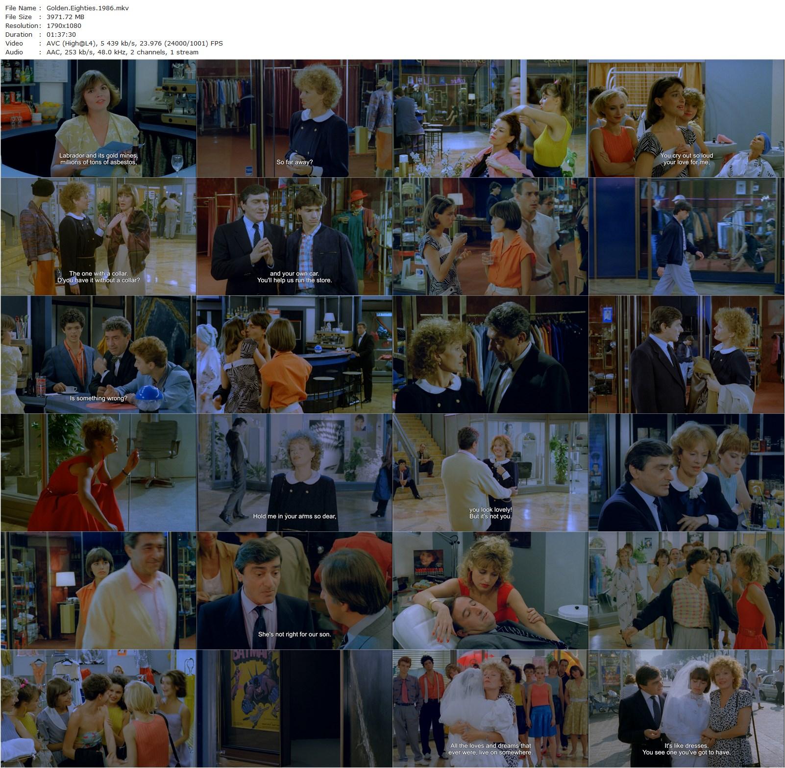 Golden Eighties (1986) Chantal Akerman, Lio, Pascale Salkin, Delphine Seyrig-poster