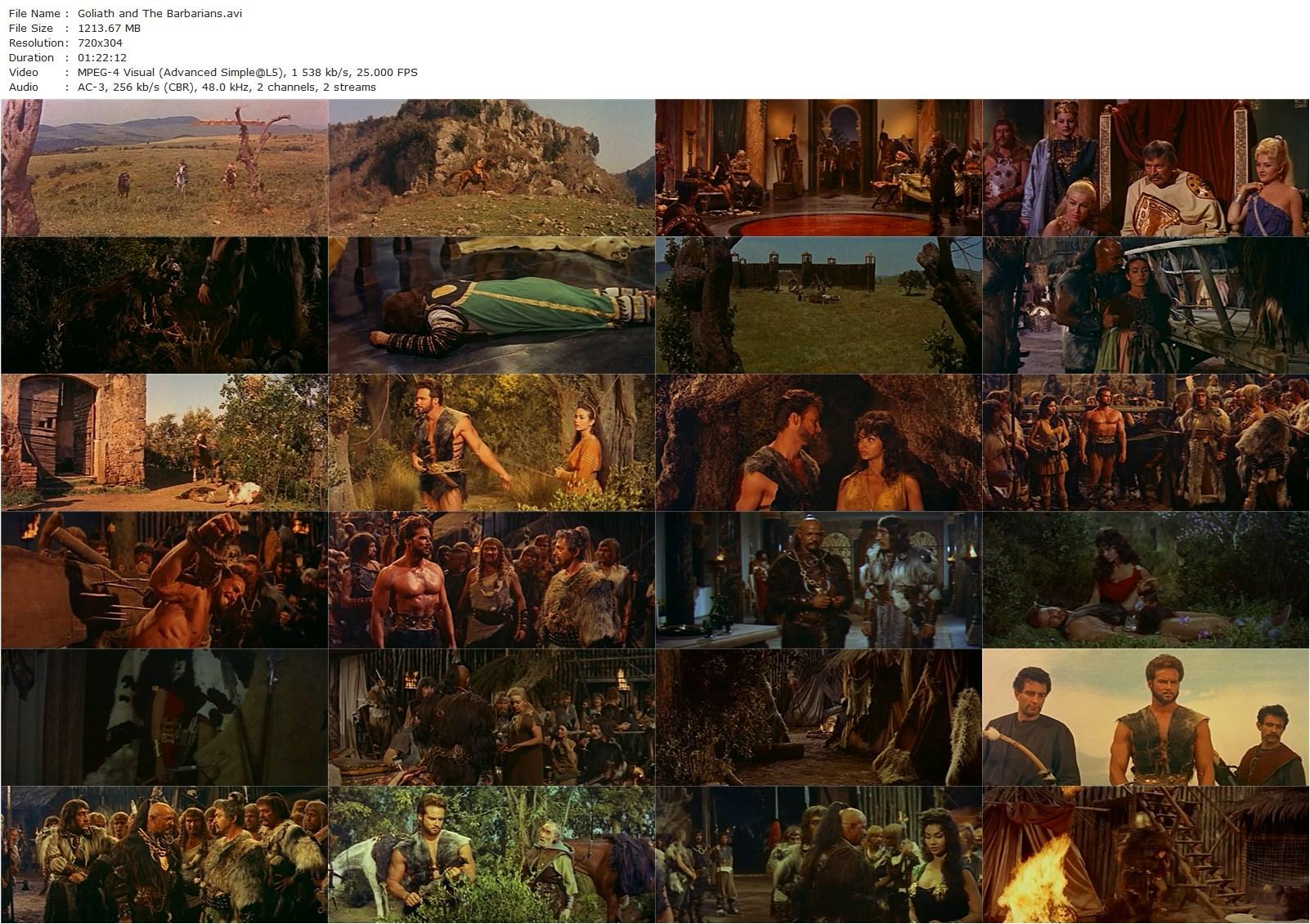 Goliath and the Barbarians / Il terrore dei barbari (1959) Carlo Campogalliani, Steve Reeves, Chelo Alonso, Bruce Cabot-poster