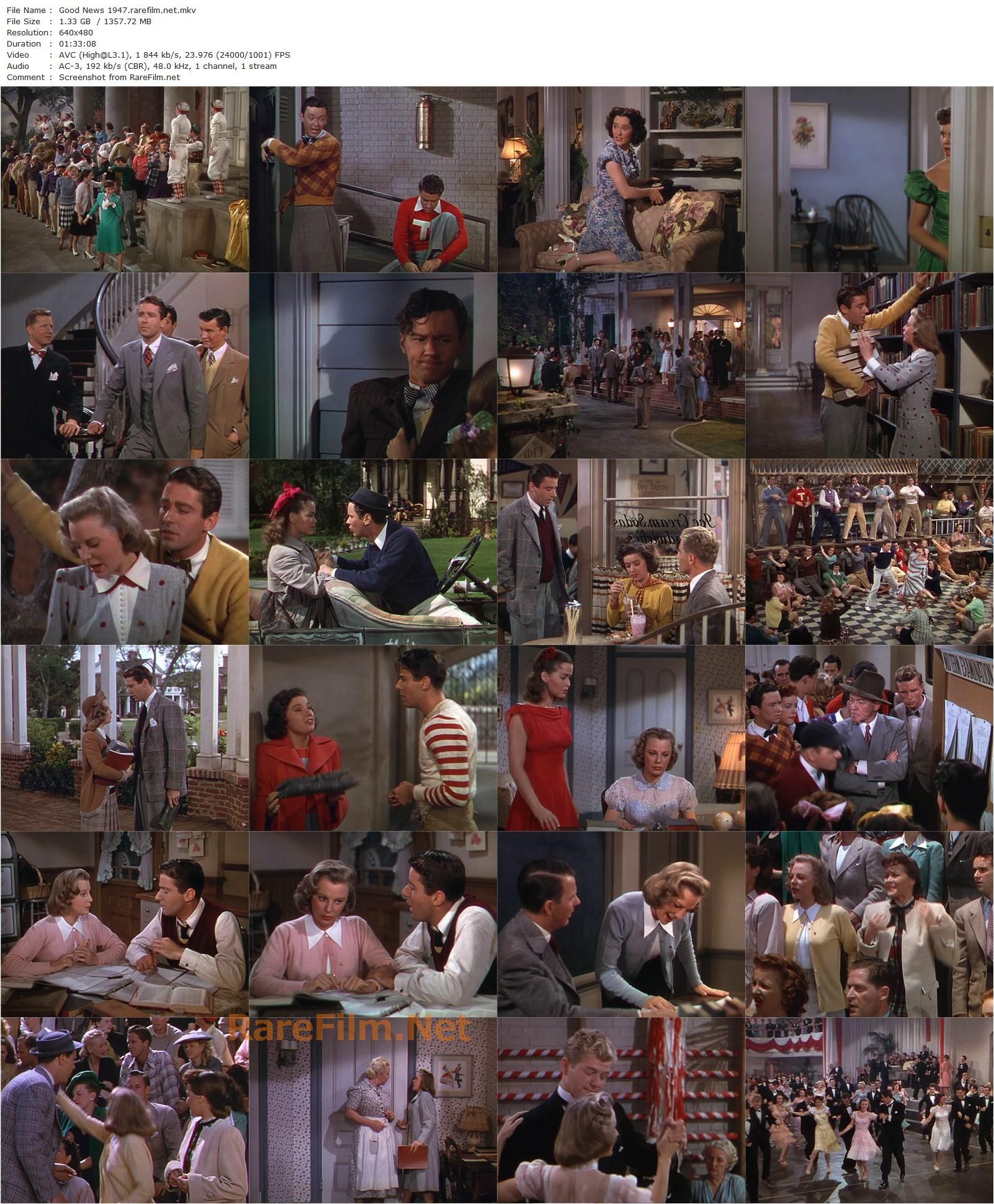 Good News (1947) Charles Walters, June Allyson, Peter Lawford, Patricia Marshall-poster