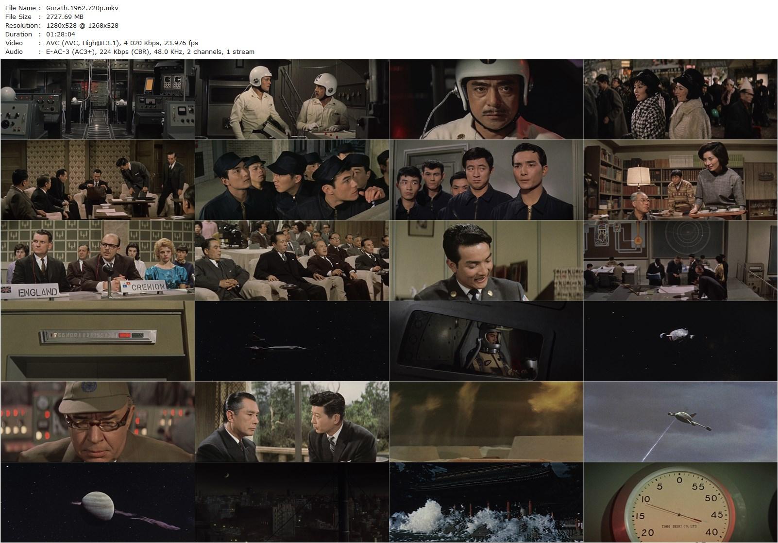 Gorath (1962) Ishirô Honda, Ryô Ikebe, Yumi Shirakawa, Akira Kubo-poster