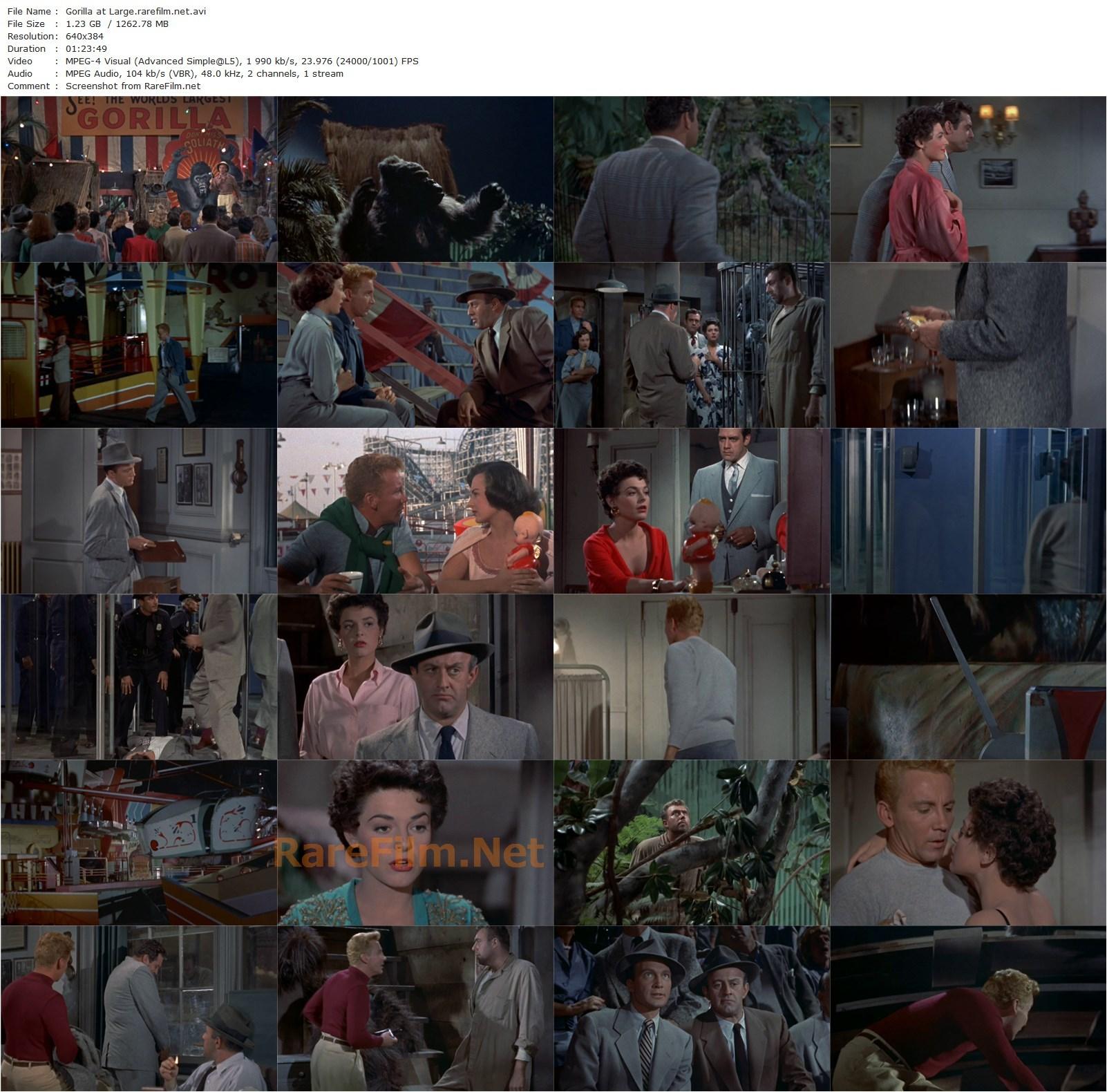 Gorilla at Large (1954) Harmon Jones, Cameron Mitchell, Anne Bancroft, Lee J. Cobb-poster