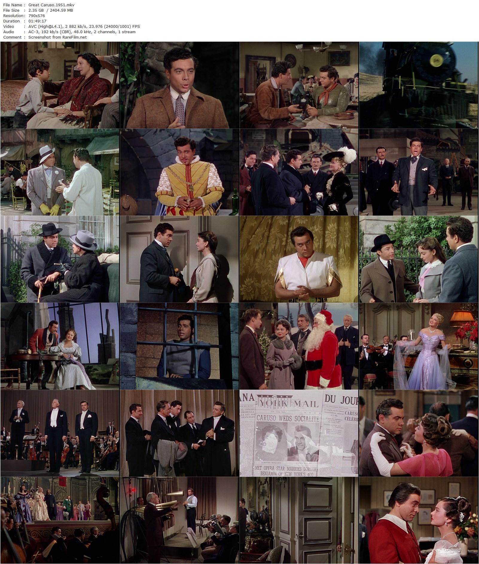 The Great Caruso (1951) Richard Thorpe, Mario Lanza, Ann Blyth, Dorothy Kirsten-poster