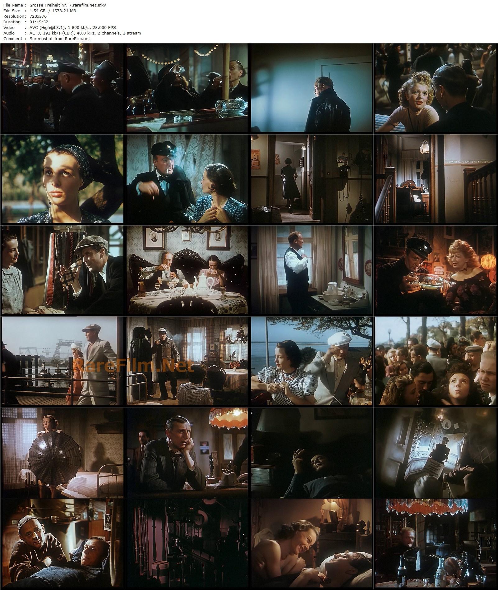 Great Freedom No. 7 (1944) Helmut Käutner, Hans Albers, Ilse Werner, Hans Söhnker-poster