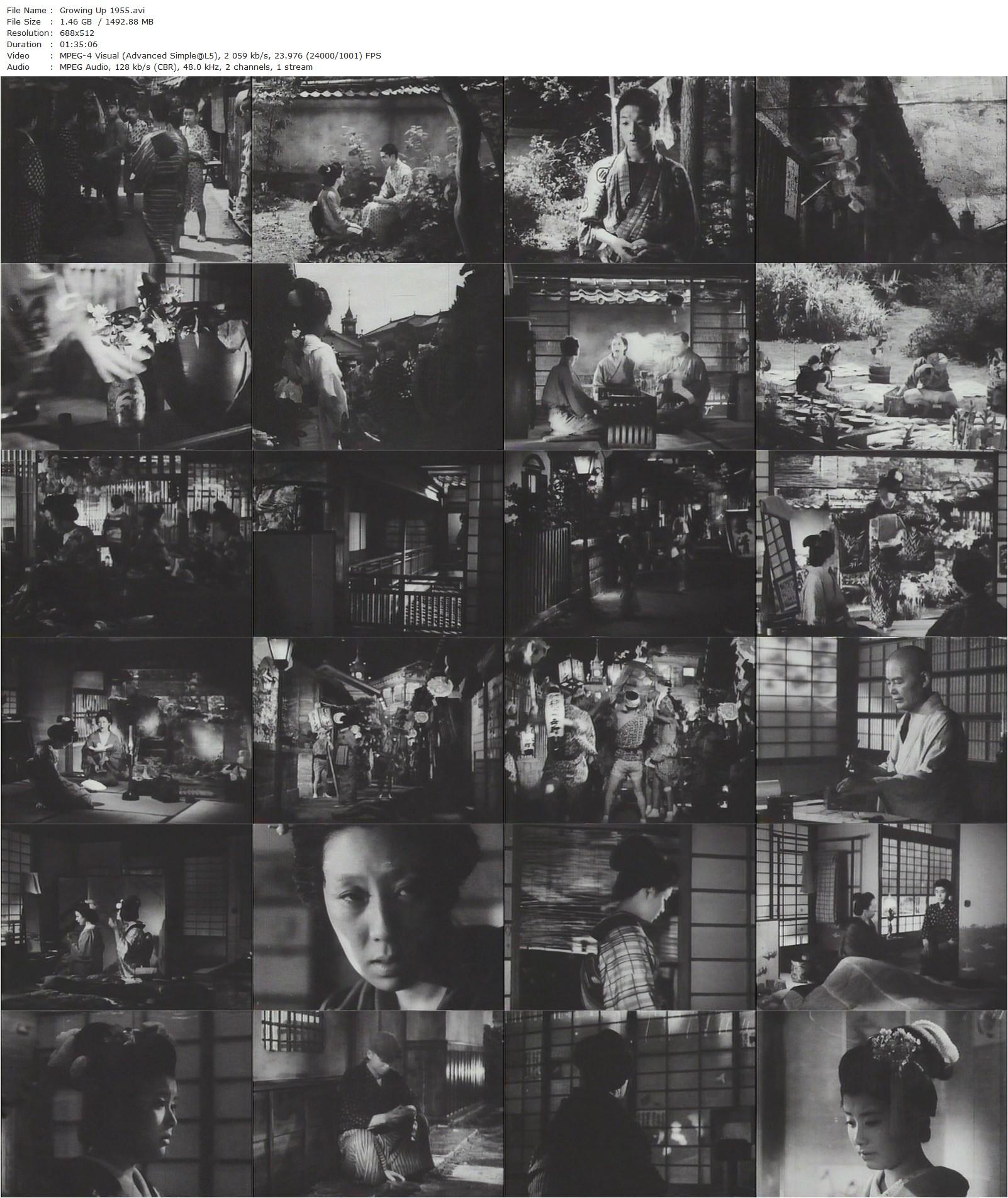 Growing Up Twice (1955) Heinosuke Gosho, Hibari Misora, Kôshirô Matsumoto, Takashi Kitahara-poster