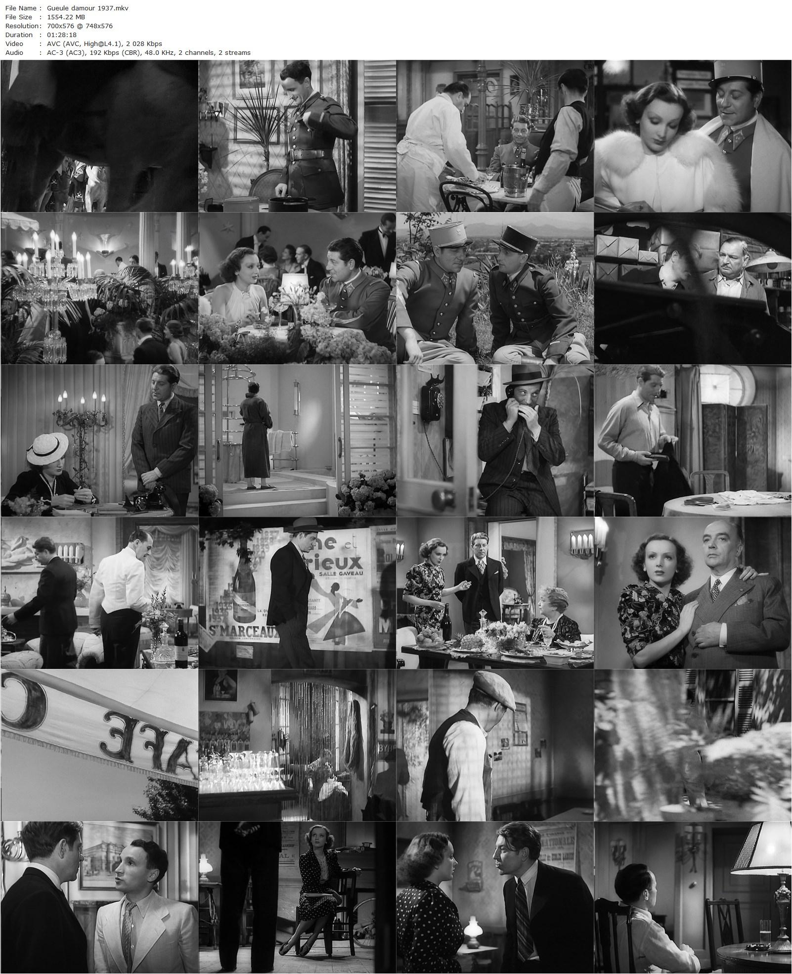 Lady Killer (1937) Jean Grémillon, Jean Gabin, Mireille Balin, Pierre Etchepare-poster