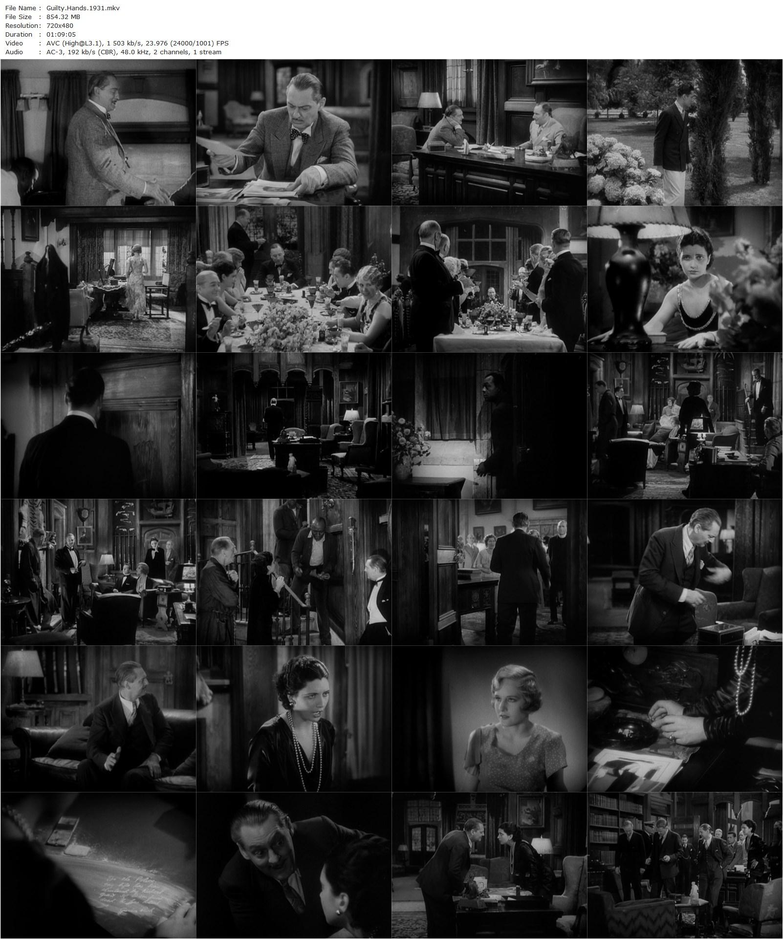 Guilty Hands (1931) W.S. Van Dyke, Lionel Barrymore, Lionel Barrymore, Kay Francis, Madge Evans-poster