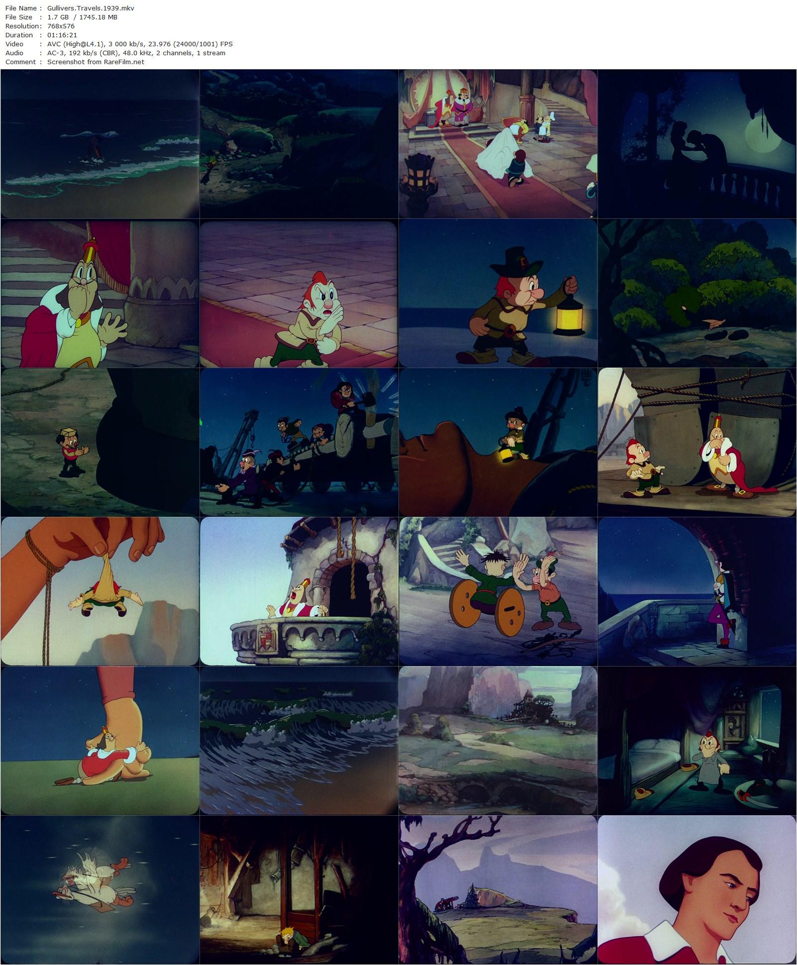 Gulliver’s Travels (1939) Dave Fleischer, Willard Bowsky, Orestes Calpini, Jessica Dragonette, Lanny Ross, Pinto Colvig-poster