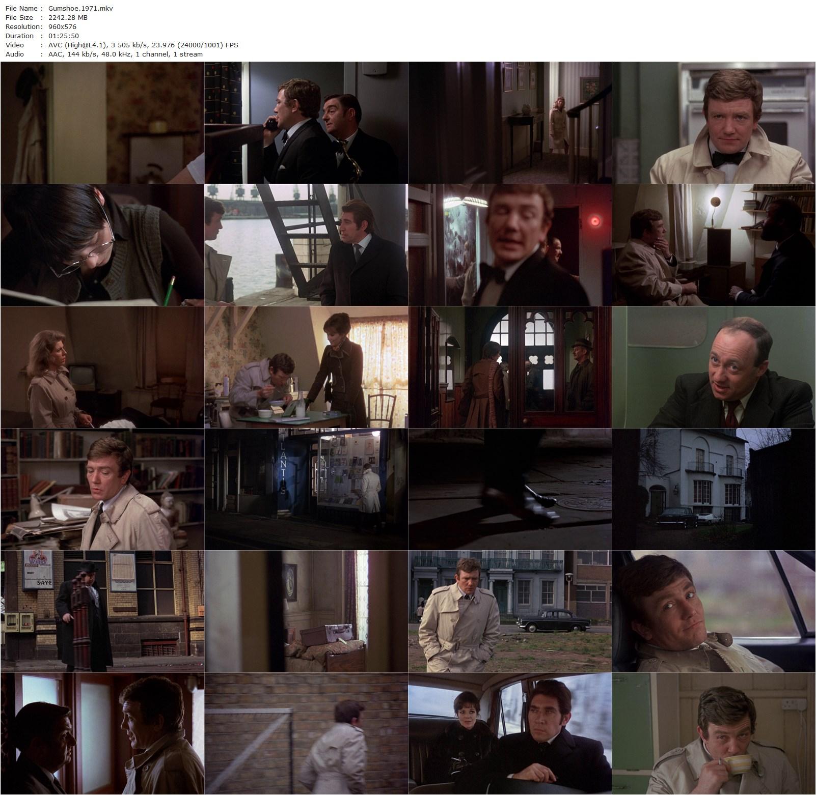 Gumshoe (1971) Stephen Frears, Albert Finney, Billie Whitelaw, Frank Finlay-poster