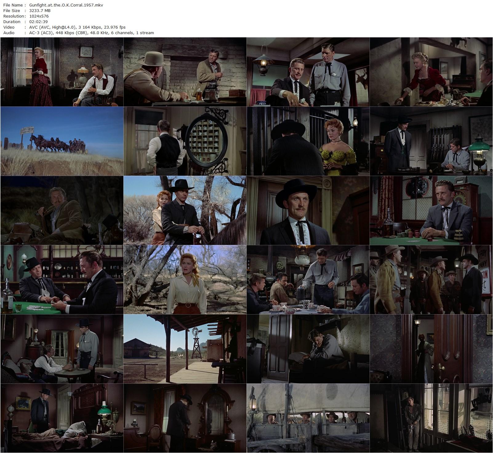 Gunfight at the O.K. Corral (1957) John Sturges, Burt Lancaster, Kirk Douglas, Rhonda Fleming-poster