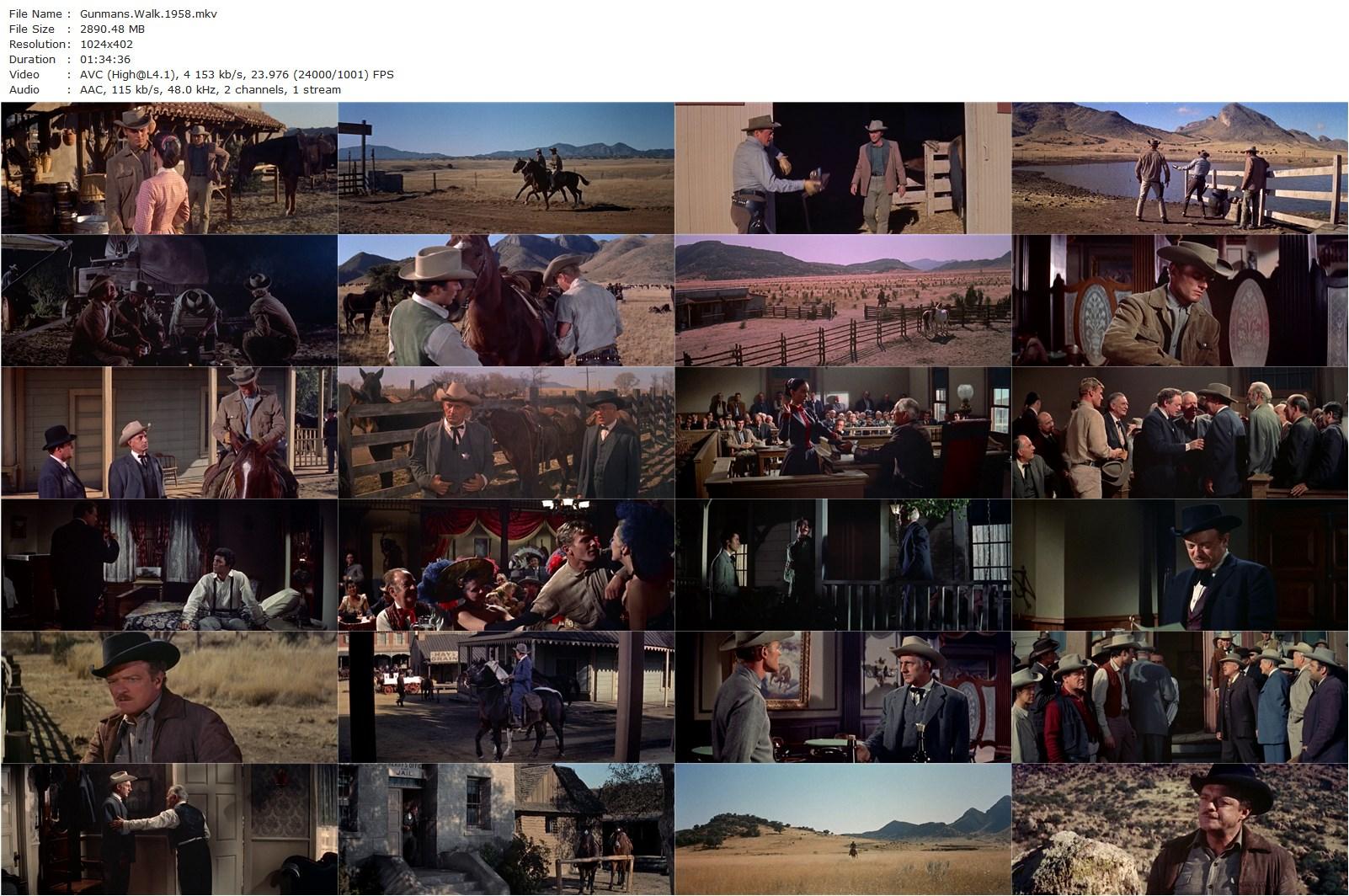 Gunman’s Walk (1958) Phil Karlson, Van Heflin, Tab Hunter, Kathryn Grant-poster