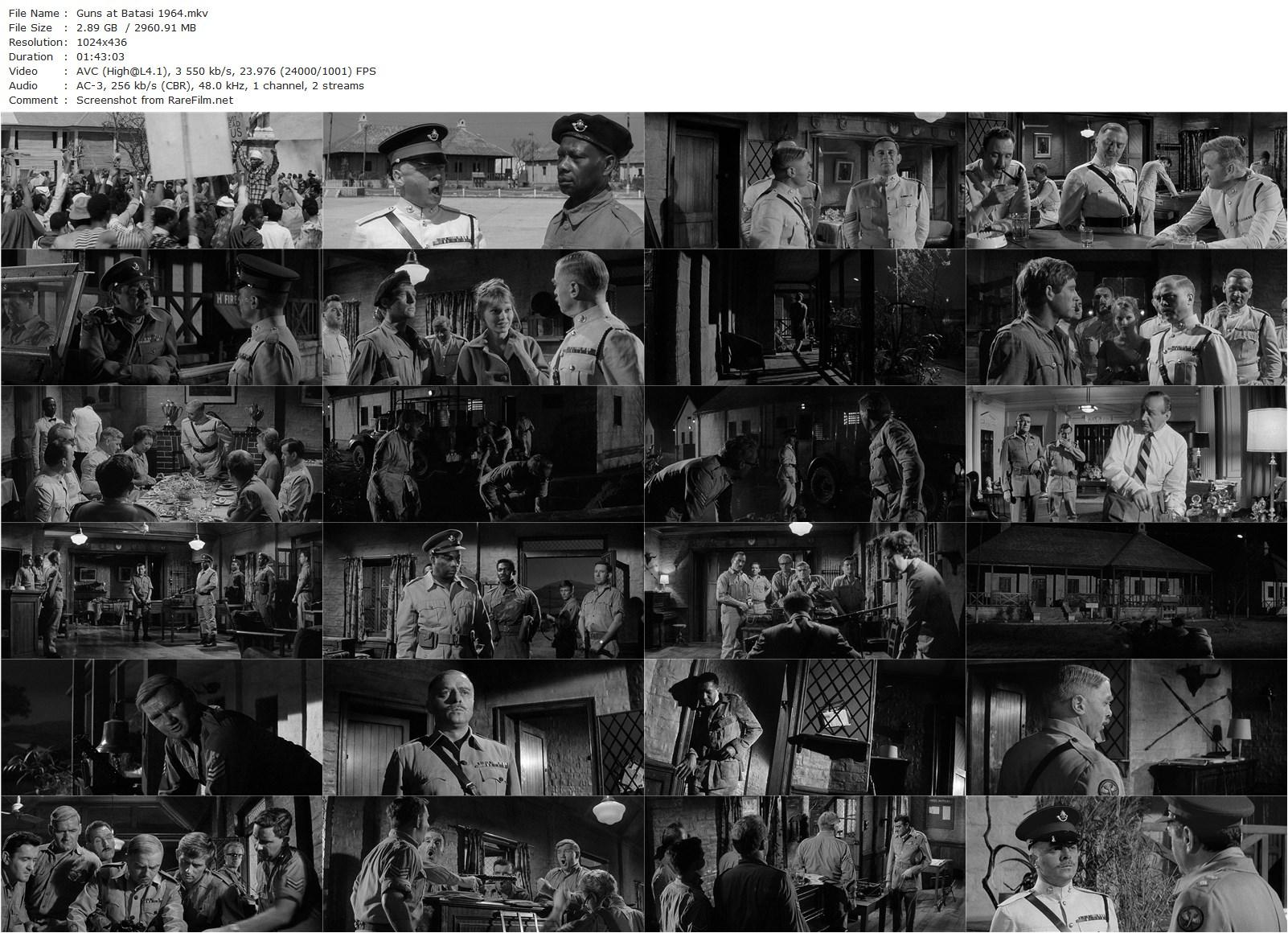 Guns at Batasi (1964) John Guillermin, Richard Attenborough, Jack Hawkins, Flora Robson-poster