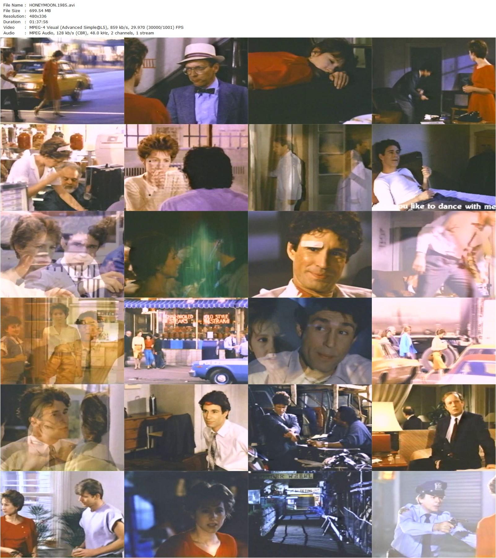 Honeymoon AKA Lune de miel (1985) Patrick Jamain, Nathalie Baye, John Shea, Richard Berry-poster