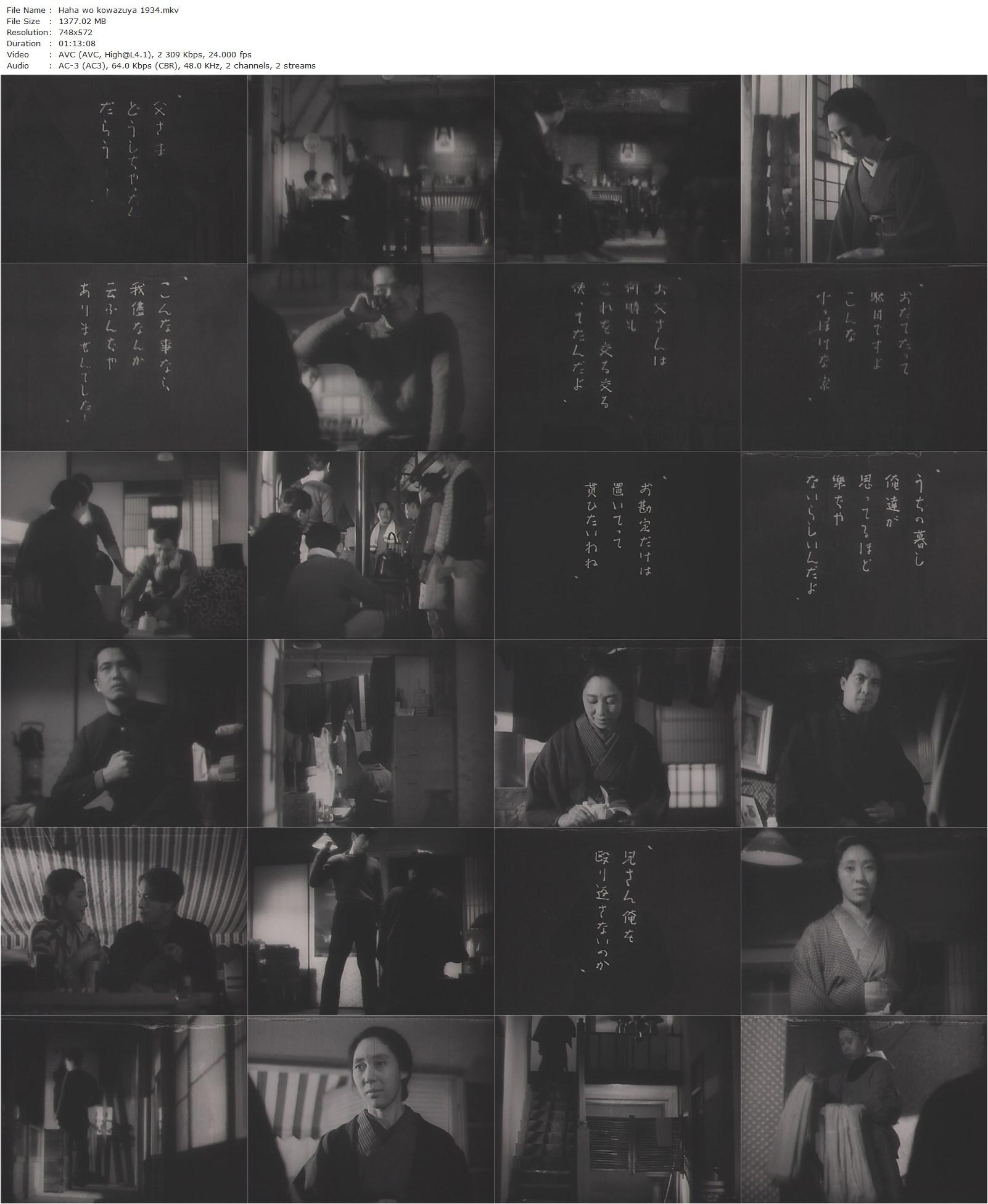 A Mother Should Be Loved (1934) Yasujirô Ozu, Yûkichi Iwata, Mitsuko Yoshikawa, Den Ohinata-poster