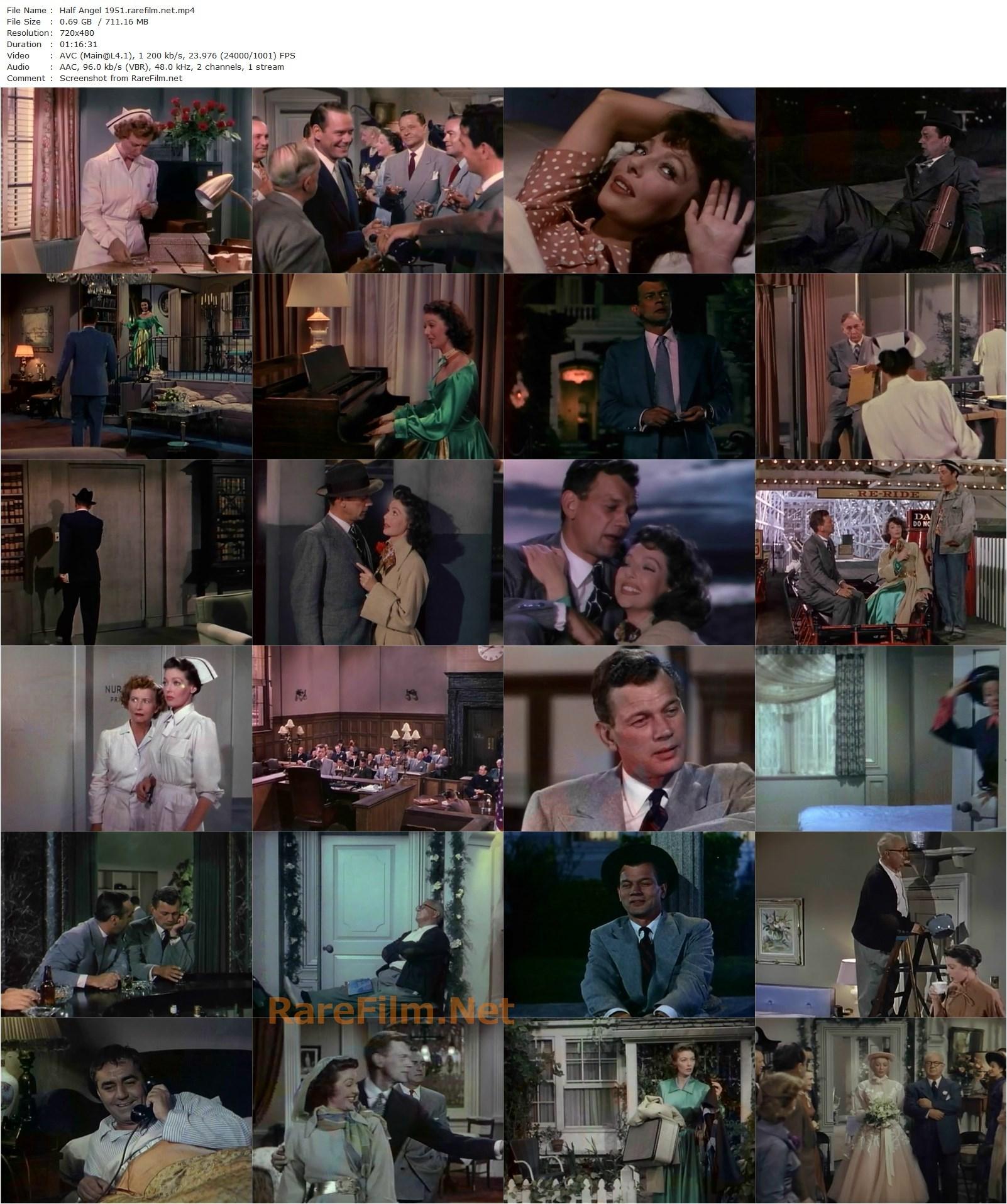 Half Angel (1951) Richard Sale, Loretta Young, Joseph Cotten, Cecil Kellaway-poster