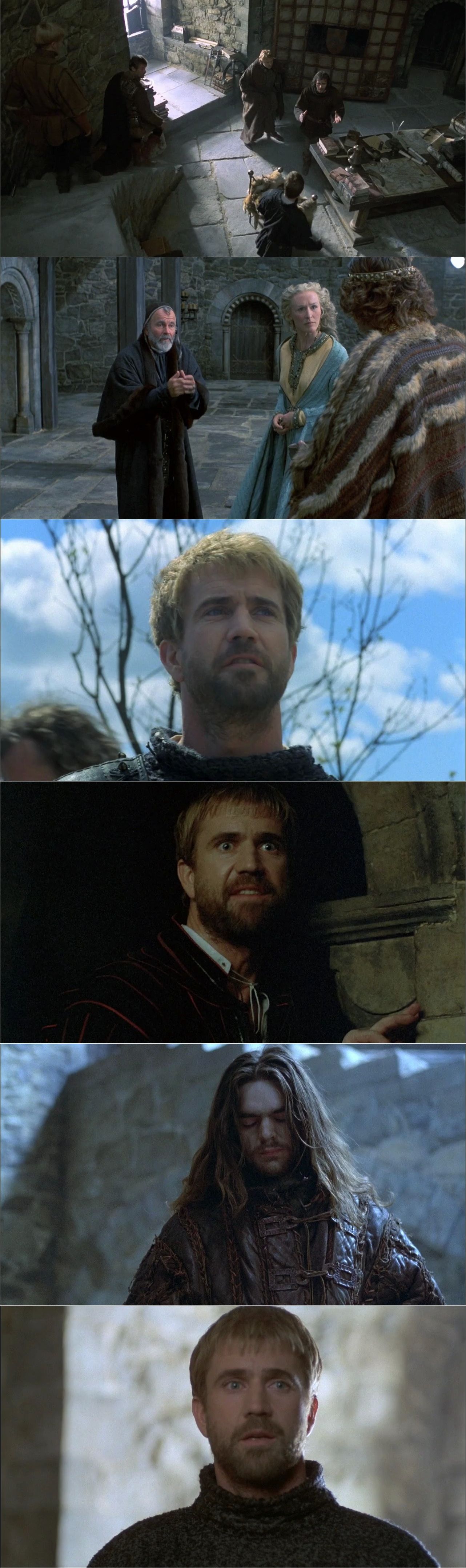 Hamlet (1990) Franco Zeffirelli, Mel Gibson, Glenn Close, Alan Bates-poster