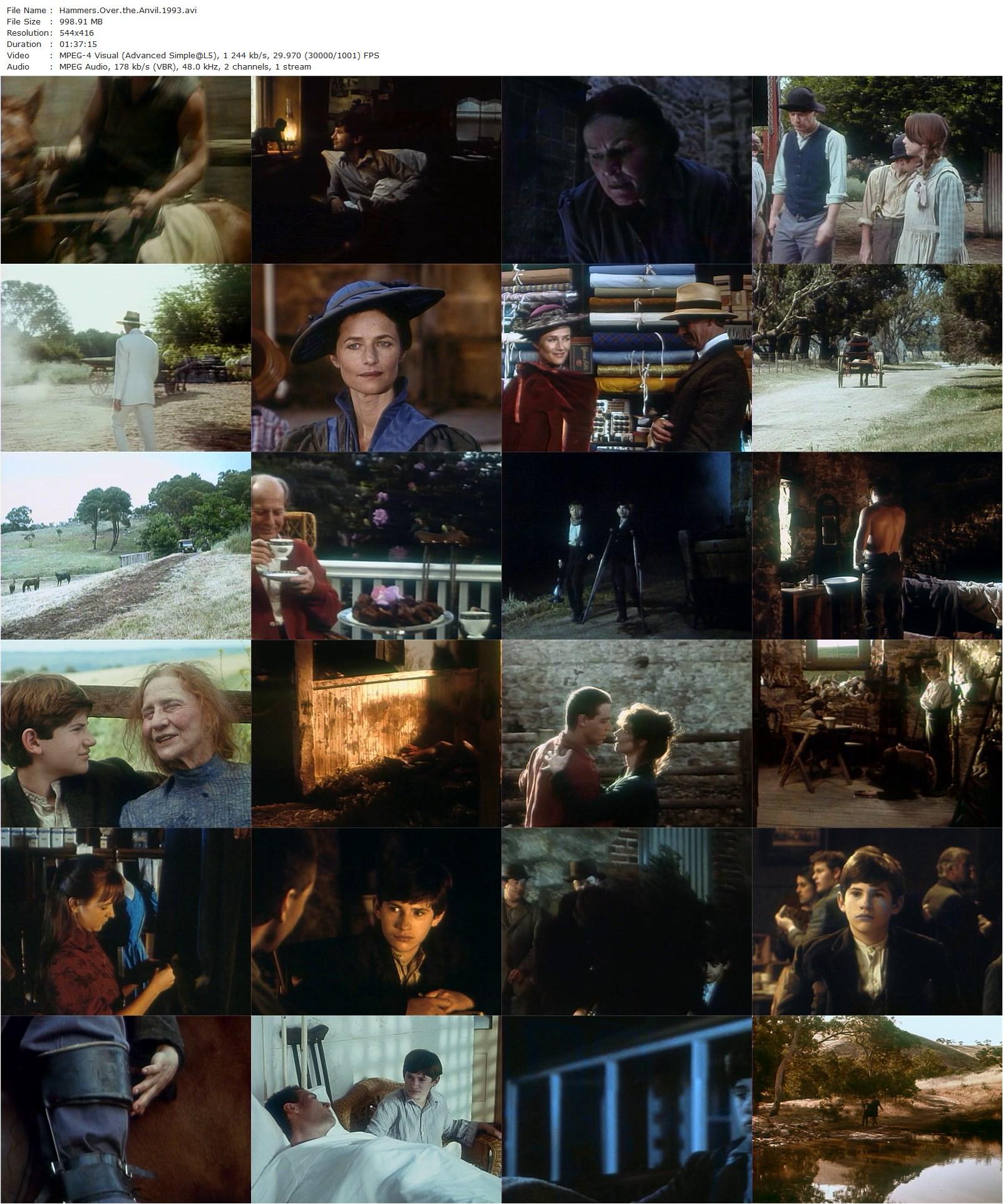 Hammers Over the Anvil (1993) Ann Turner, Charlotte Rampling, Russell Crowe, Alexander Outhred-poster