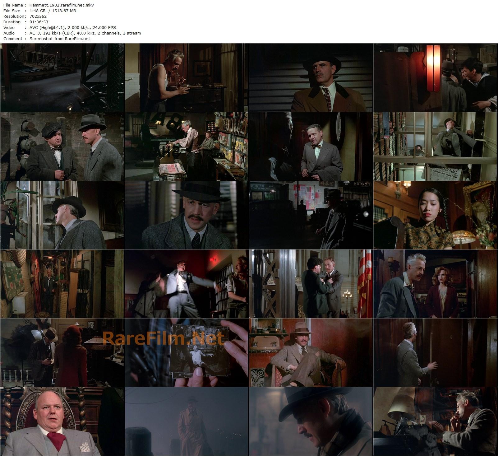 Hammett (1982) Wim Wenders, Frederic Forrest, Peter Boyle, Marilu Henner-poster