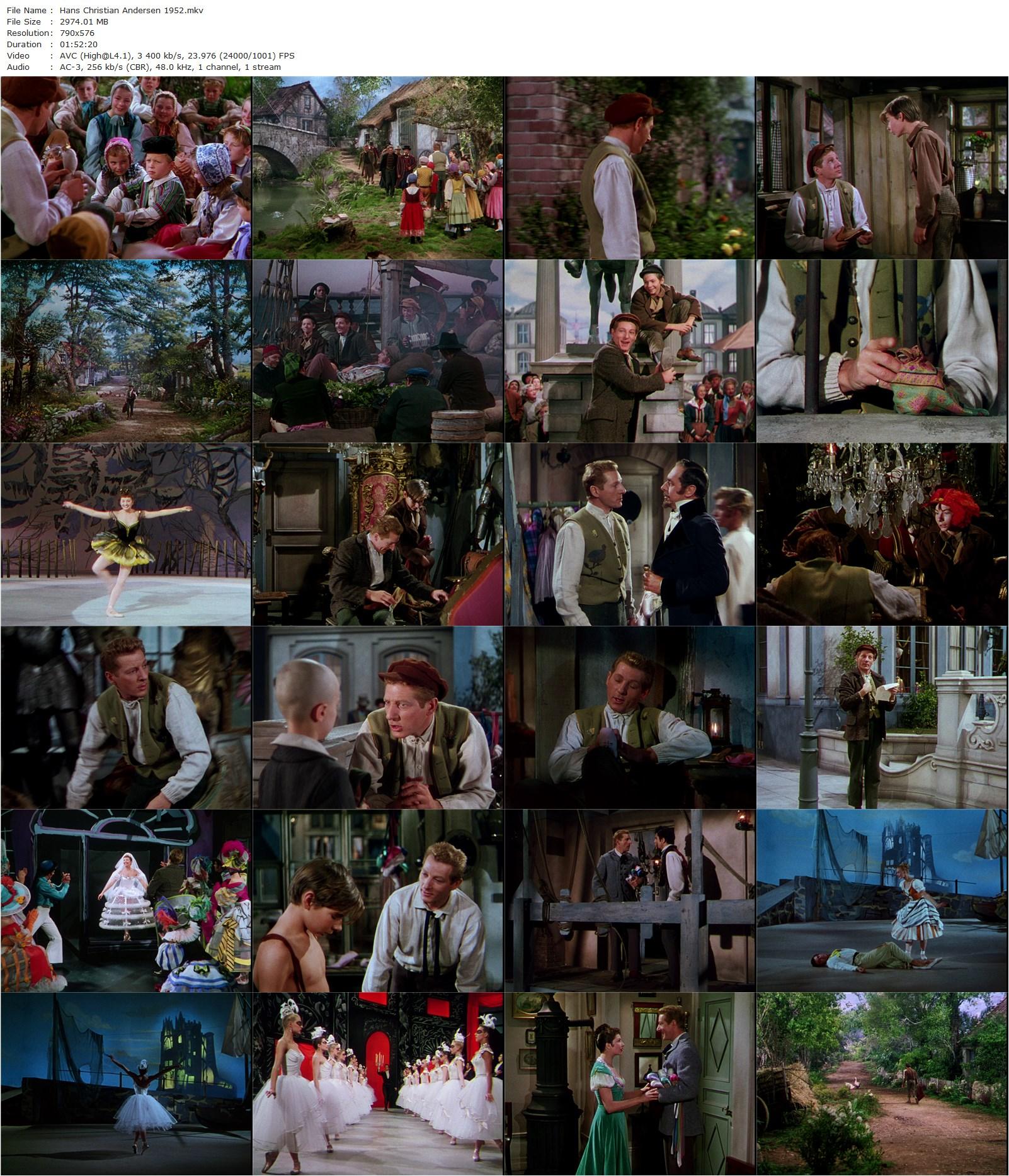 Hans Christian Andersen (1952) Charles Vidor, Danny Kaye, Farley Granger, Zizi Jeanmaire-poster