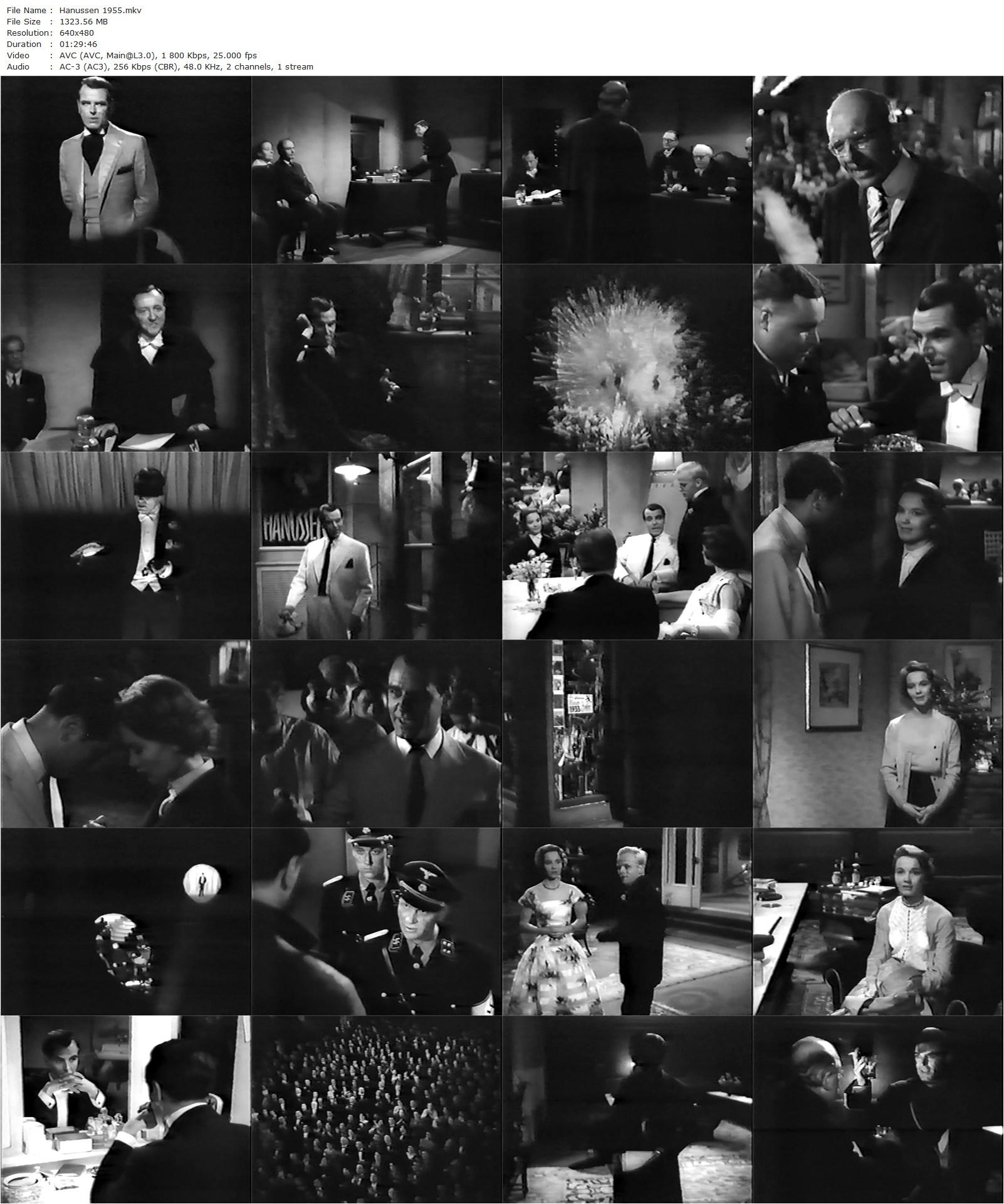 Hanussen (1955) O.W. Fischer, Georg Marischka, Liselotte Pulver, Erni Mangold-poster