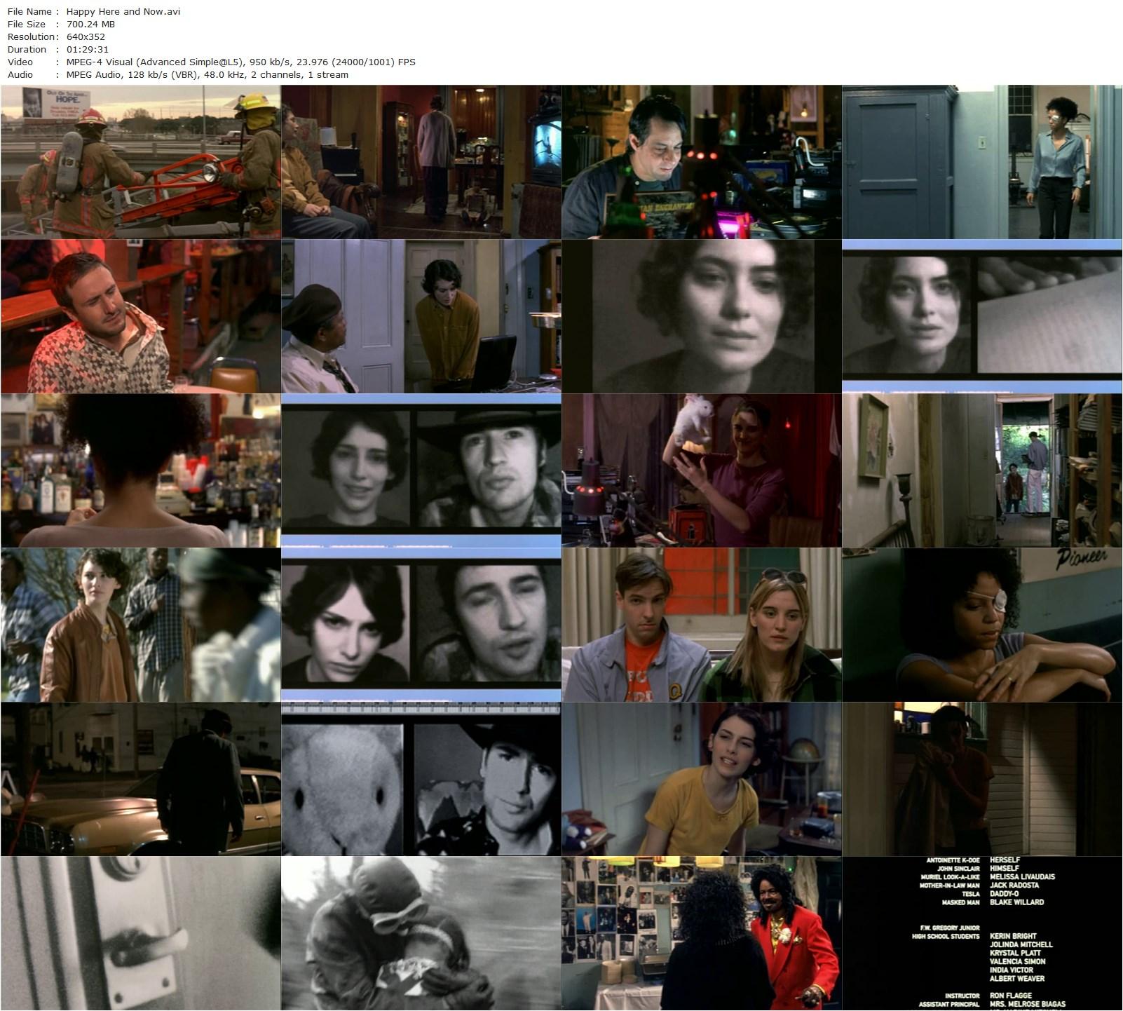 Happy Here and Now (2002) Michael Almereyda, Karl Geary, Shalom Harlow, Clarence Williams III-poster