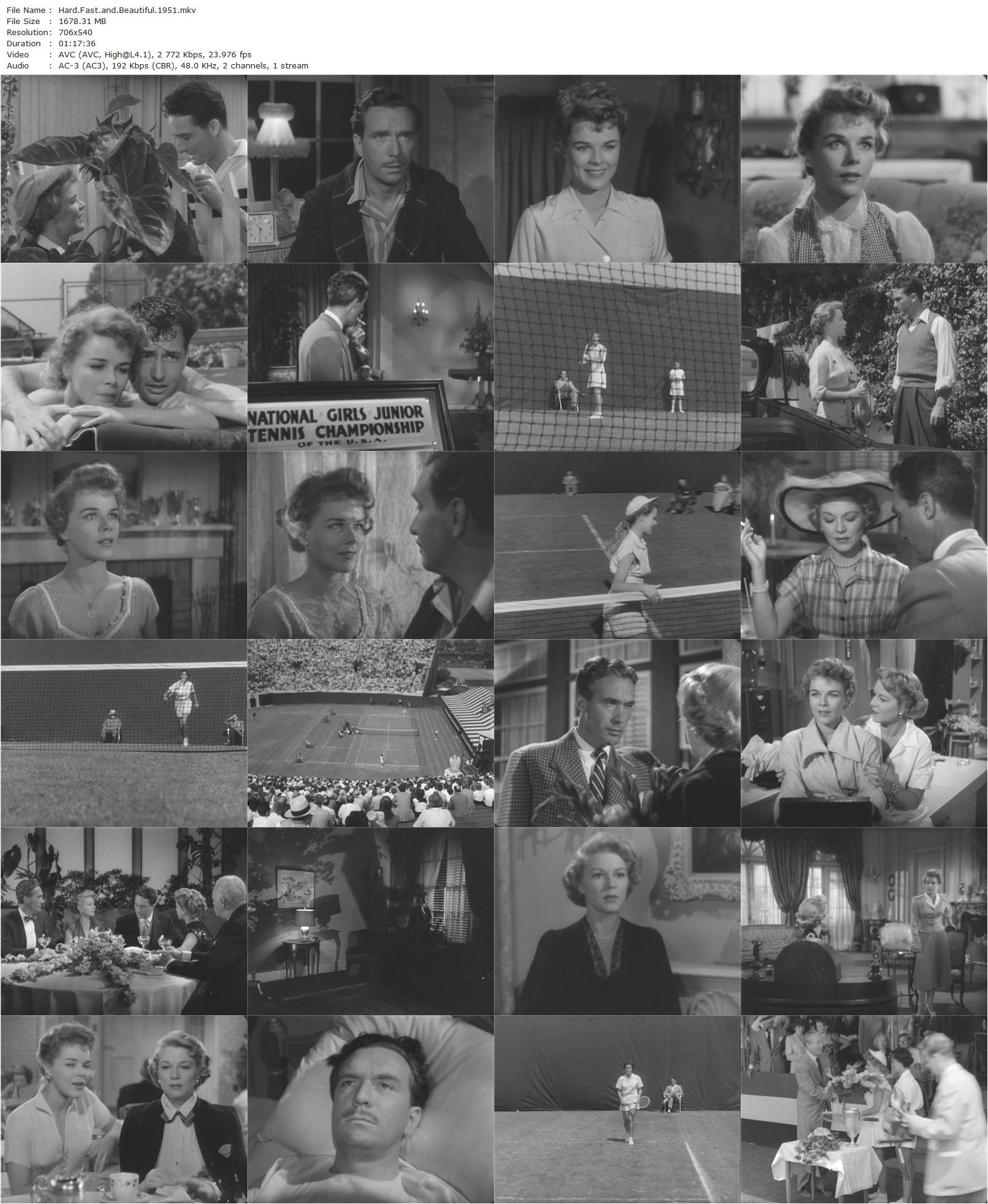 Hard, Fast and Beautiful (1951) Ida Lupino, Claire Trevor, Sally Forrest, Carleton G. Young-poster