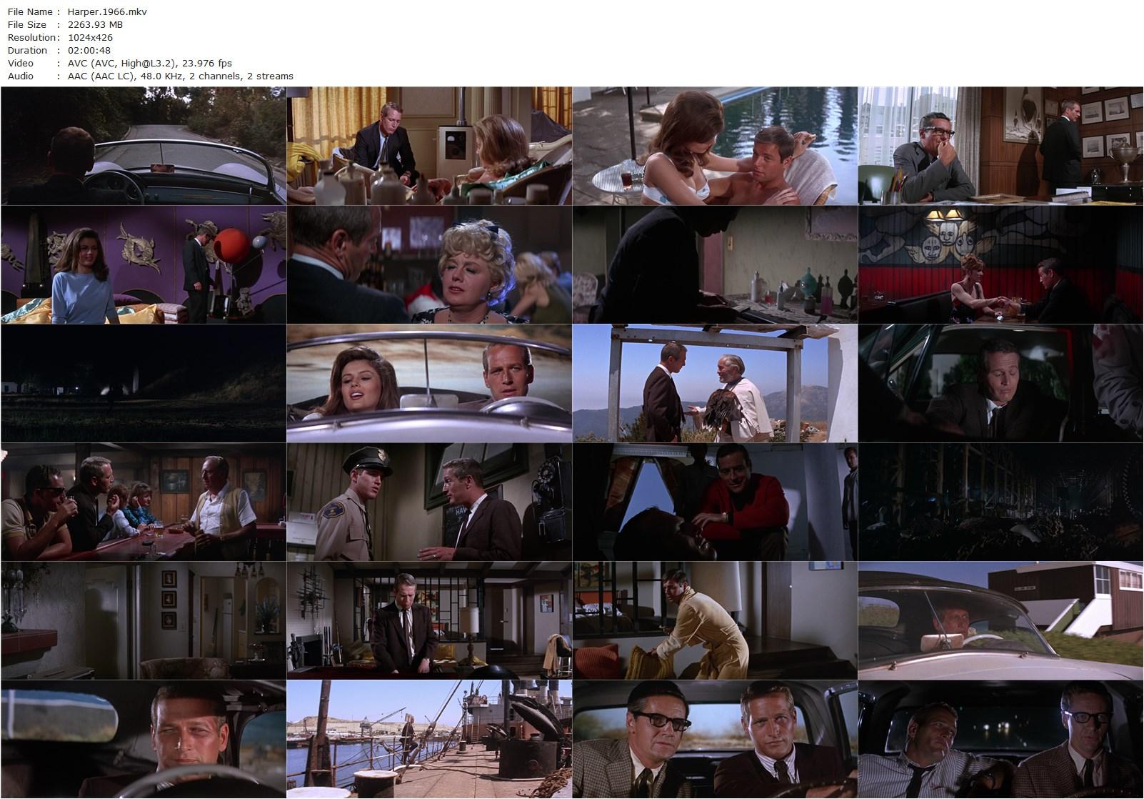 Harper (1966) Jack Smight, Paul Newman, Lauren Bacall, Julie Harris-poster