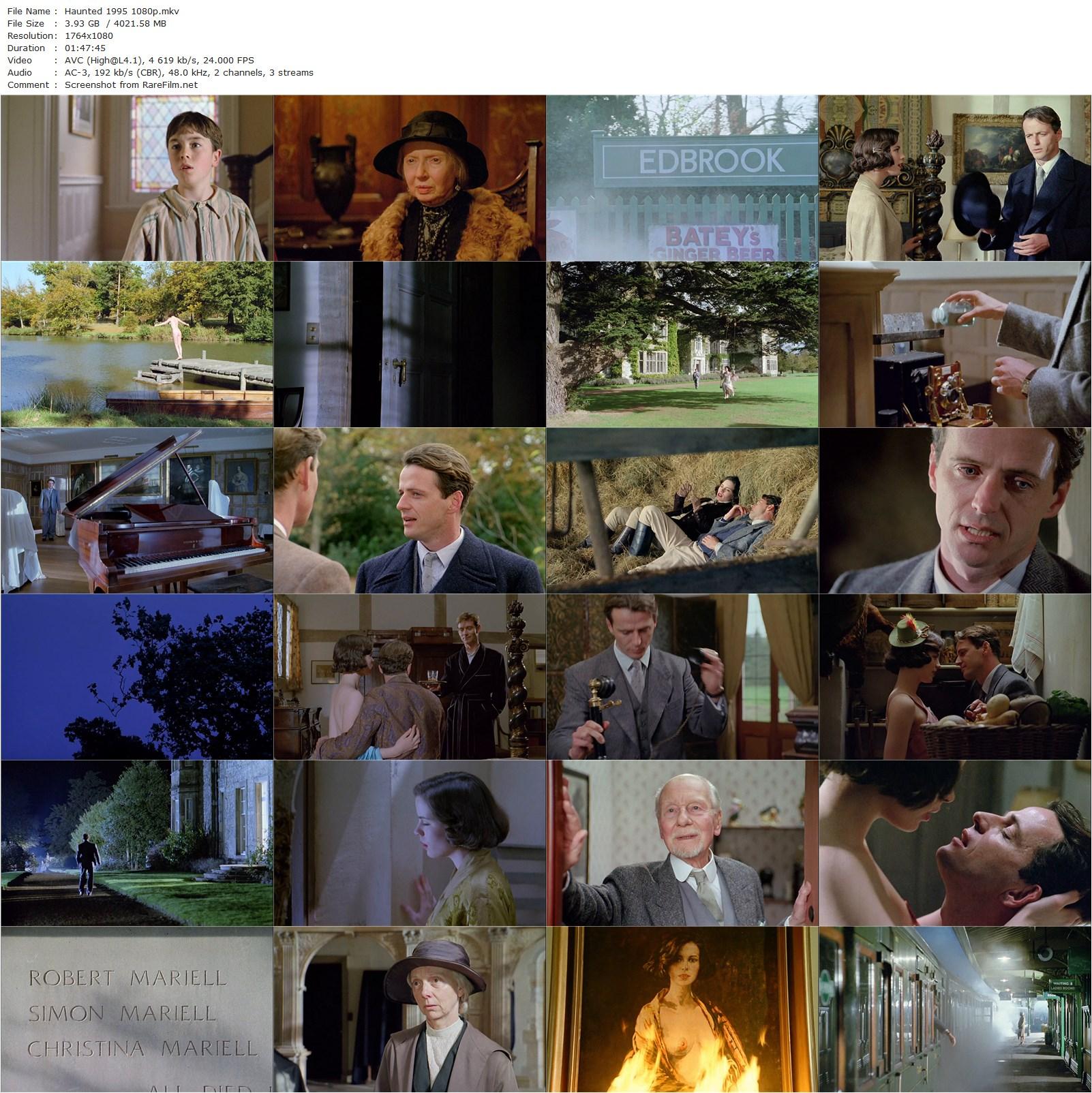 Haunted (1995) Lewis Gilbert, Aidan Quinn, Kate Beckinsale, Anthony Andrews-poster