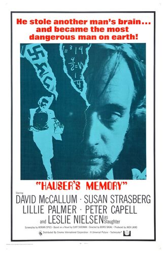 Hauser’s Memory (1970) Boris Sagal, David McCallum, Susan Strasberg, Helmut Käutner