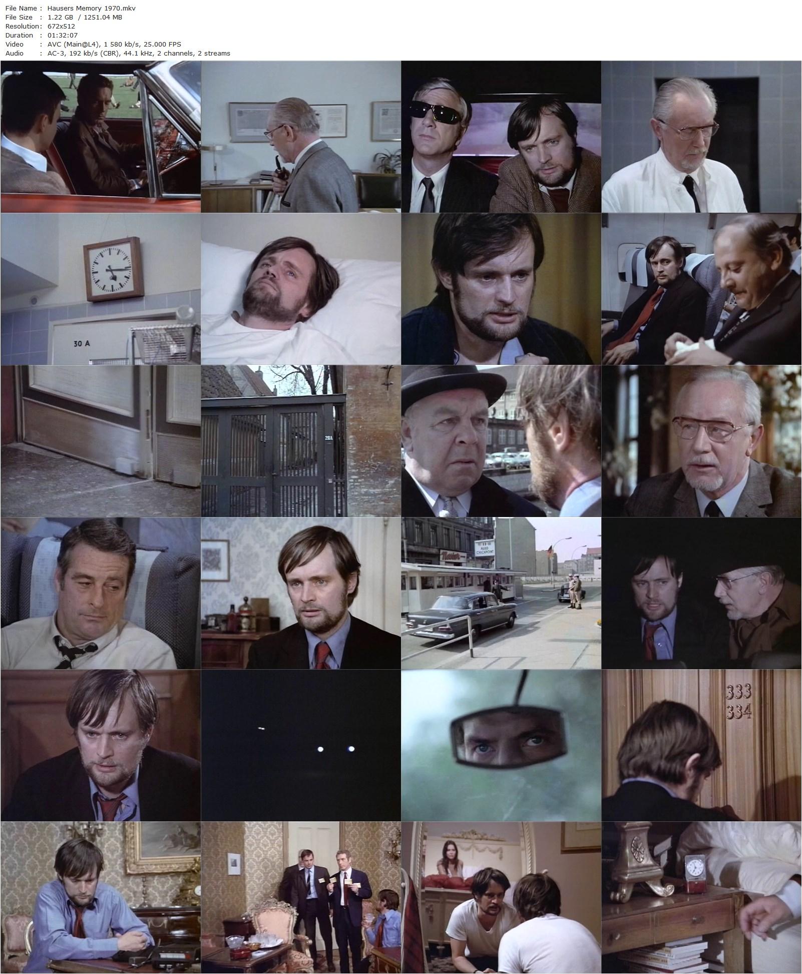 Hauser’s Memory (1970) Boris Sagal, David McCallum, Susan Strasberg, Helmut Käutner-poster
