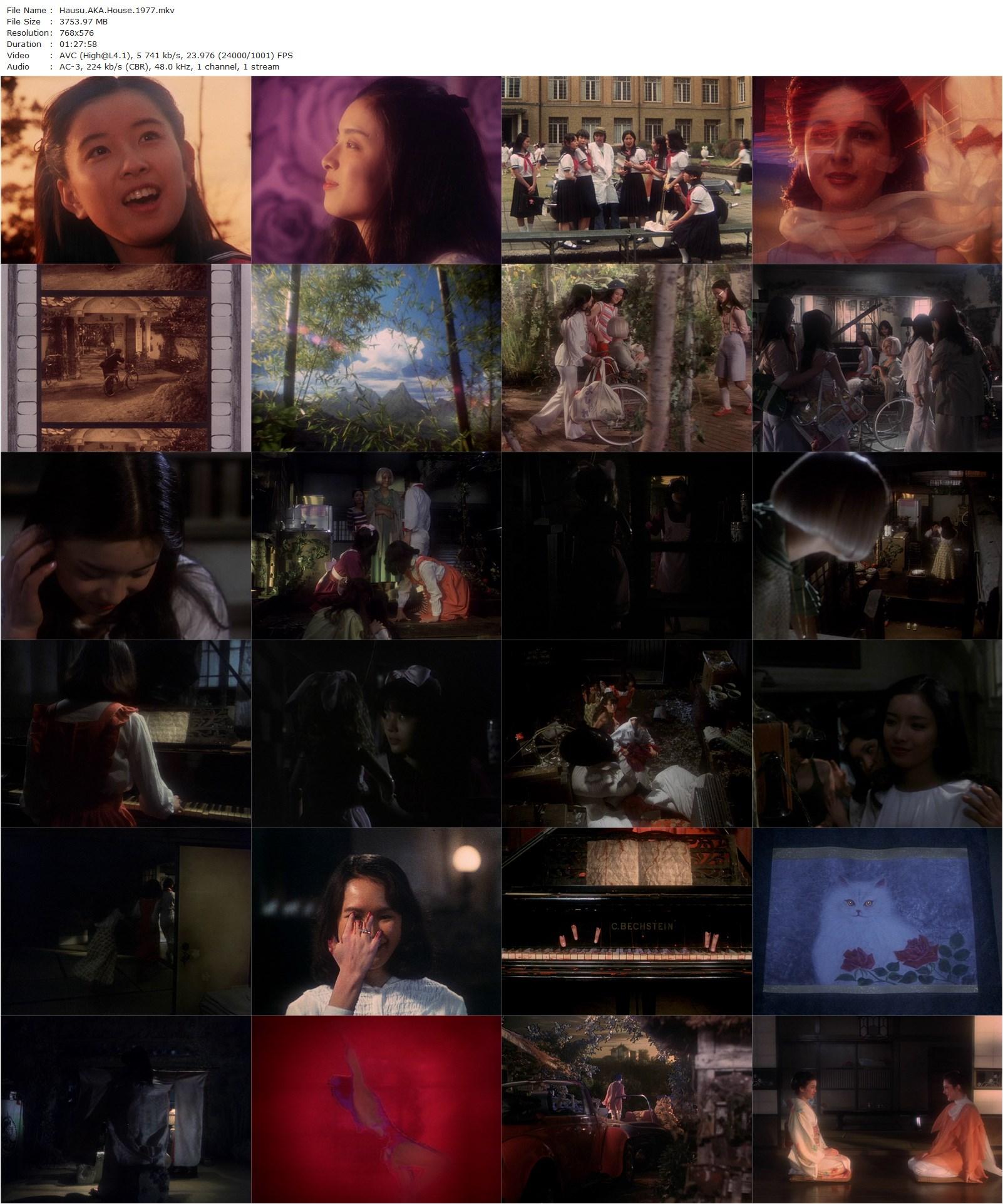 House AKA Hausu (1977) Nobuhiko Ôbayashi, Kimiko Ikegami, Miki Jinbo, Kumiko Ohba-poster