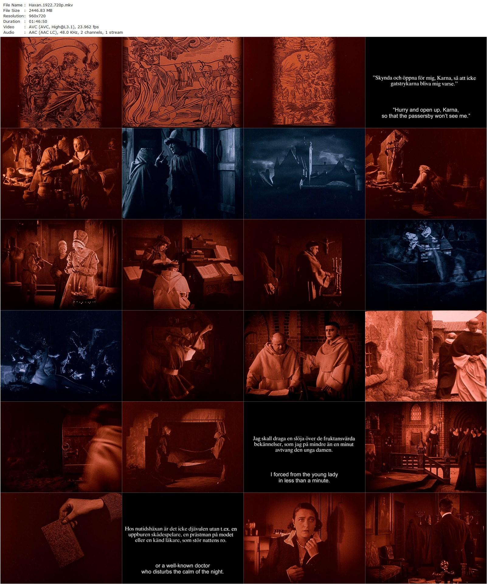 Häxan: Witchcraft Through the Ages (1922) Benjamin Christensen, Elisabeth Christensen, Maren Pedersen-poster