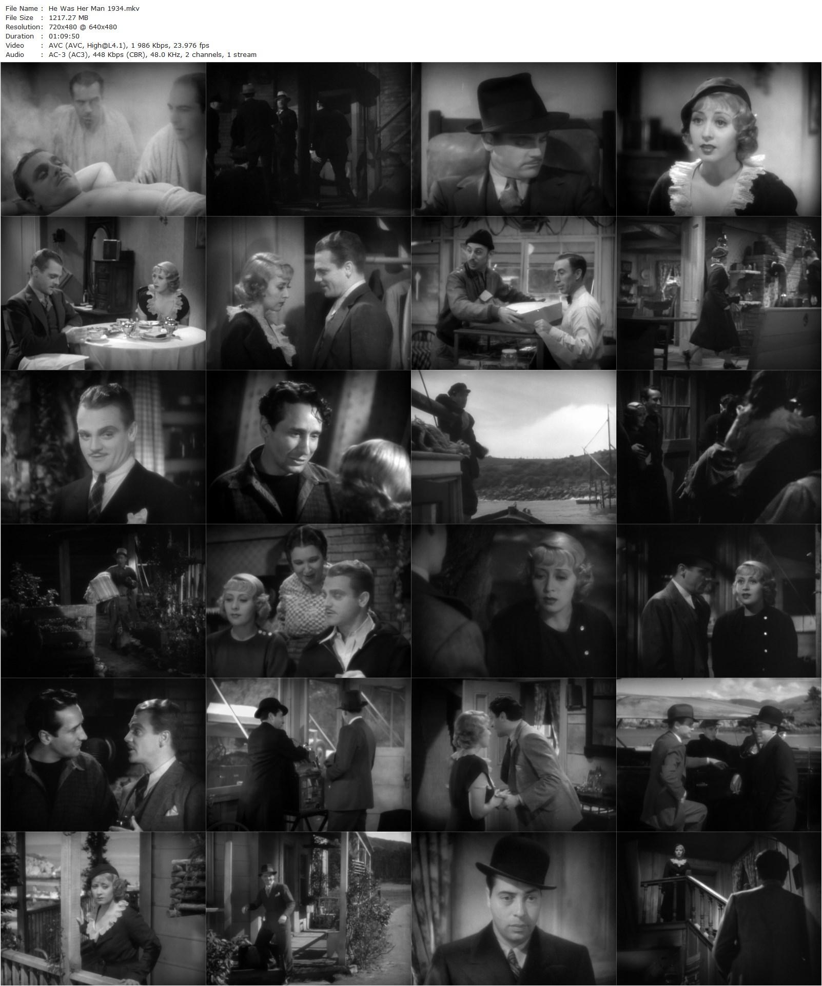 He Was Her Man (1934) Lloyd Bacon, James Cagney, Joan Blondell, Victor Jory-poster