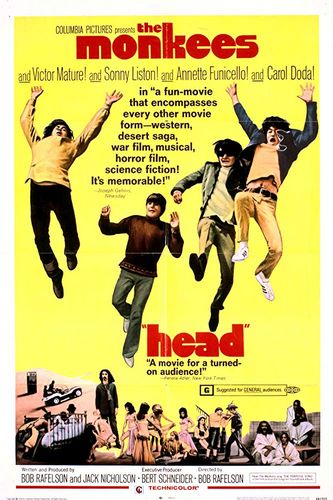 Head (1968) Bob Rafelson, Peter Tork, Davy Jones, Micky Dolenz